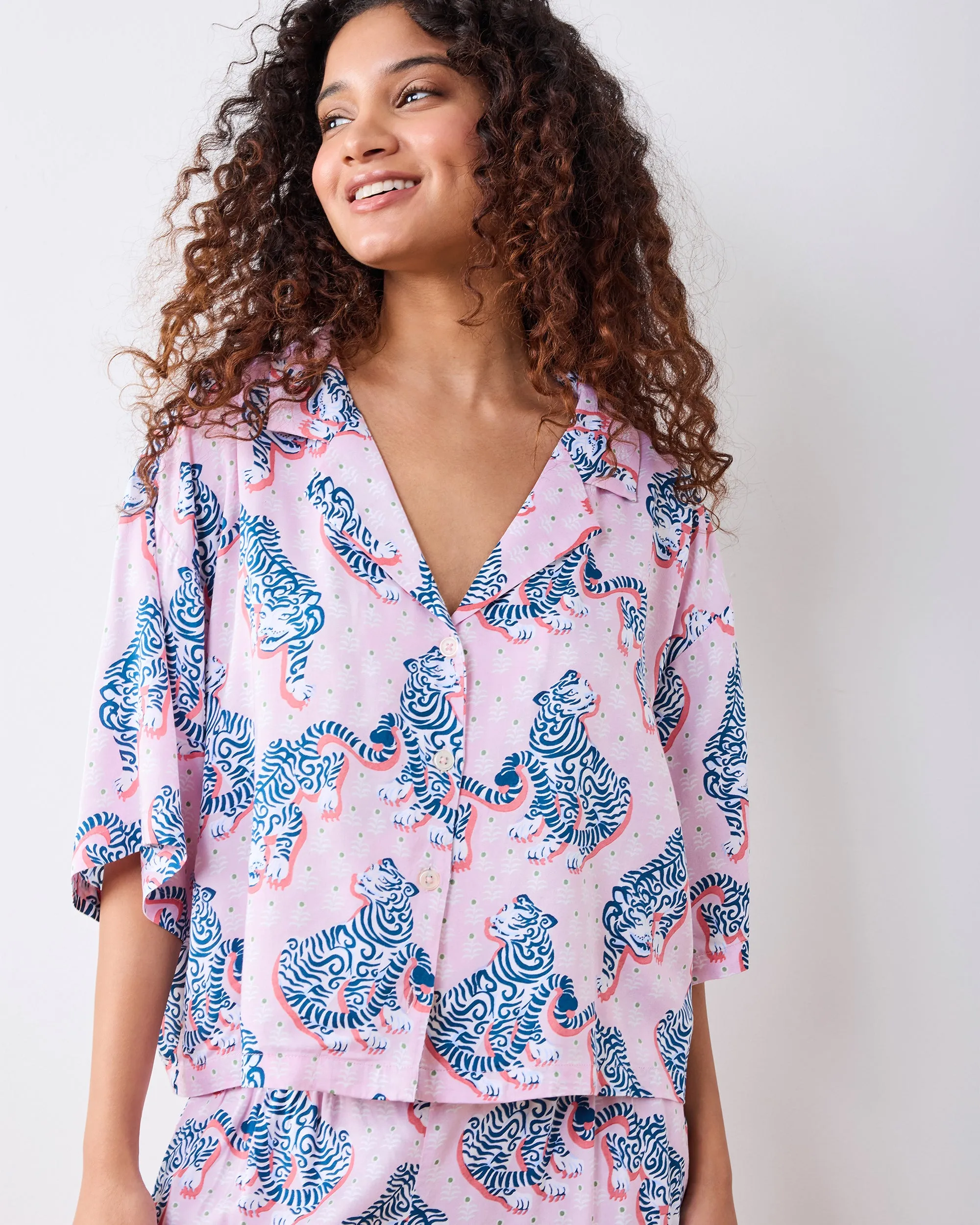 Tiger Queen - Eco Satin Wildest Dreams Set - Blush & Bashful sold by Printfresh product image thumbnail 2