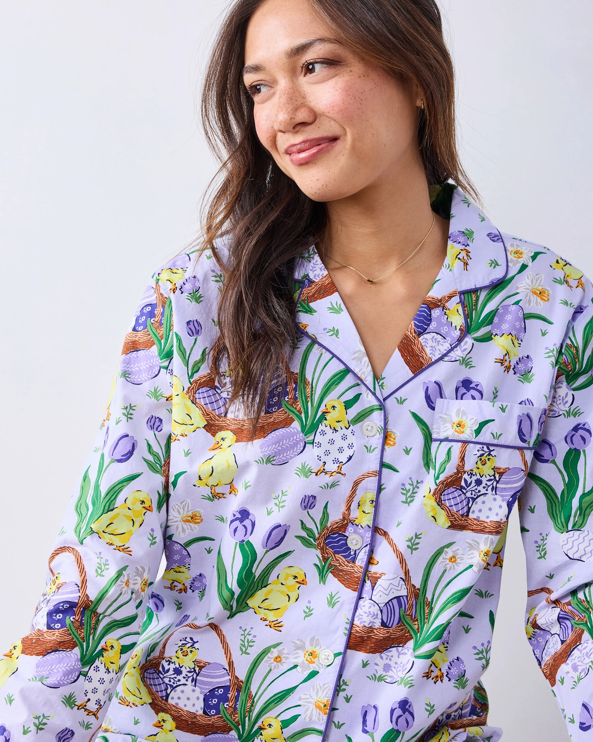 Egg Hunt - Long PJ Set - Dusty Lilac sold by Printfresh product image thumbnail 5