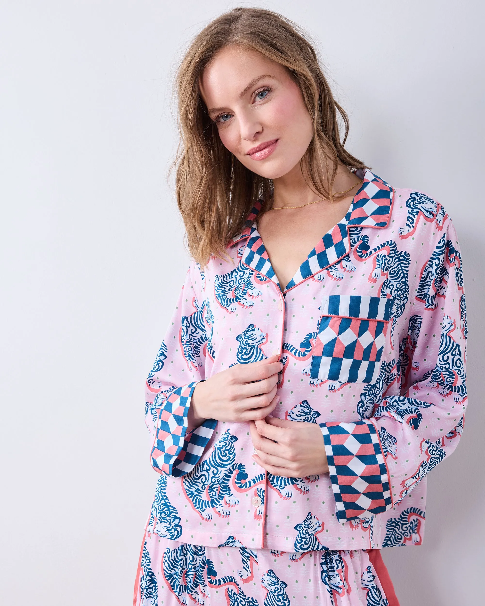 Tiger Queen - Tall Eco Satin Rittenhouse Set - Blush & Bashful sold by Printfresh product image thumbnail 2