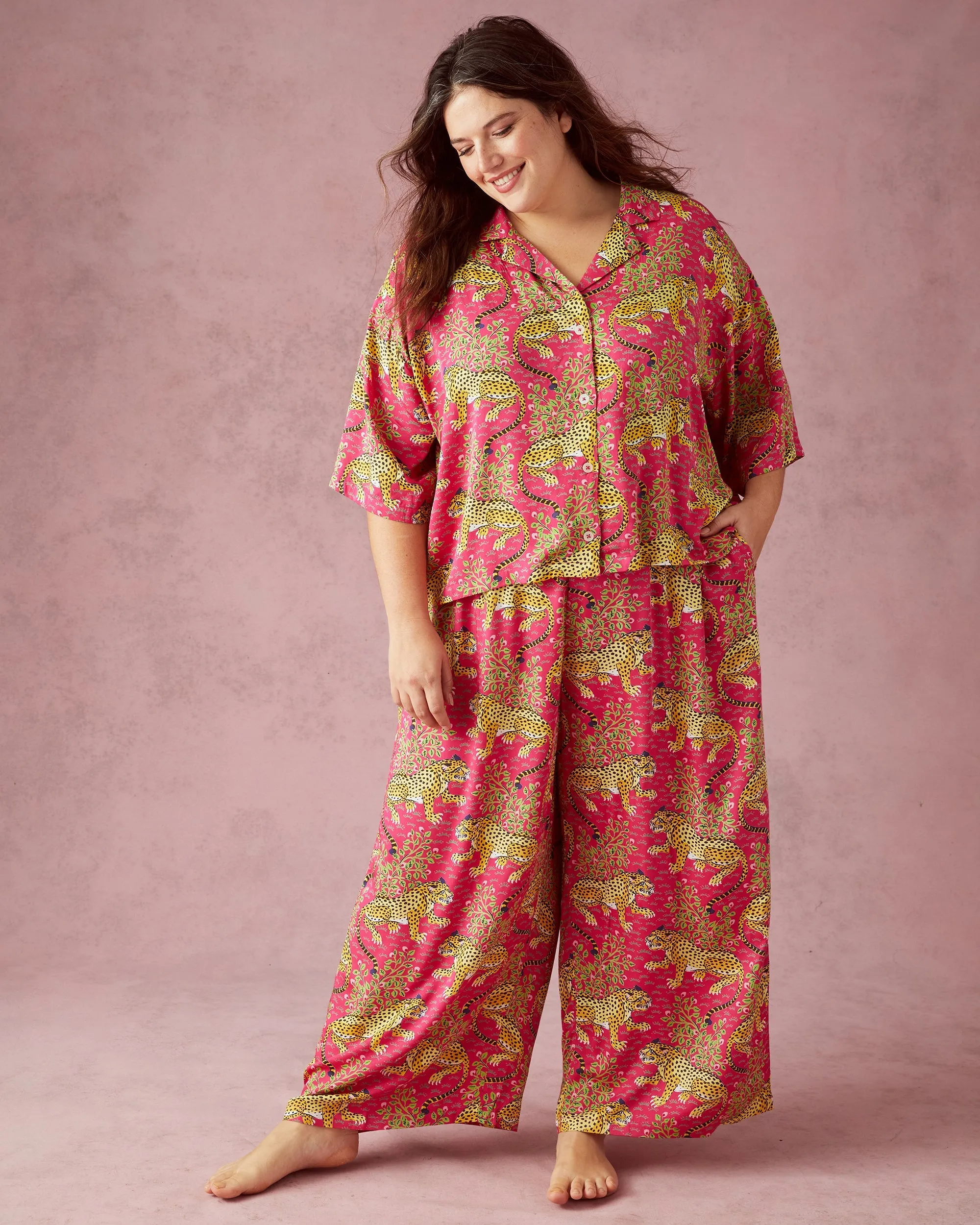 Bagheera - Petite Eco Satin Wildest Dreams Set - Hot Pink sold by Printfresh product image thumbnail 2