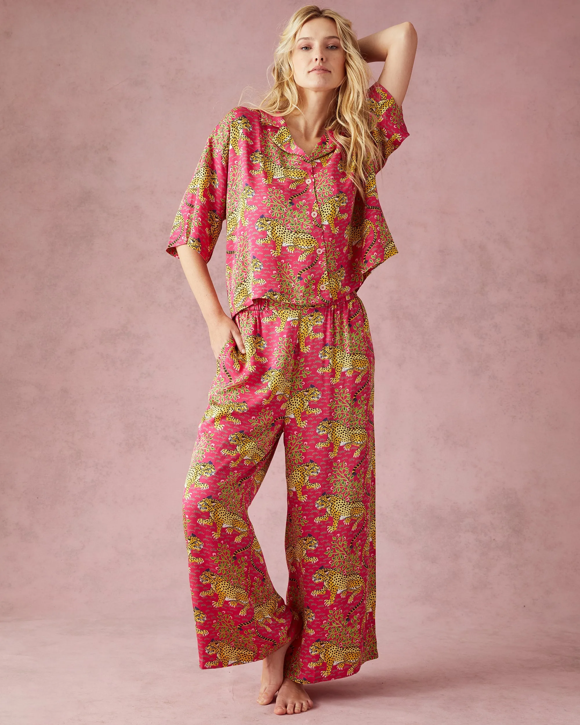 Bagheera - Petite Eco Satin Wildest Dreams Set - Hot Pink sold by Printfresh product image thumbnail 3