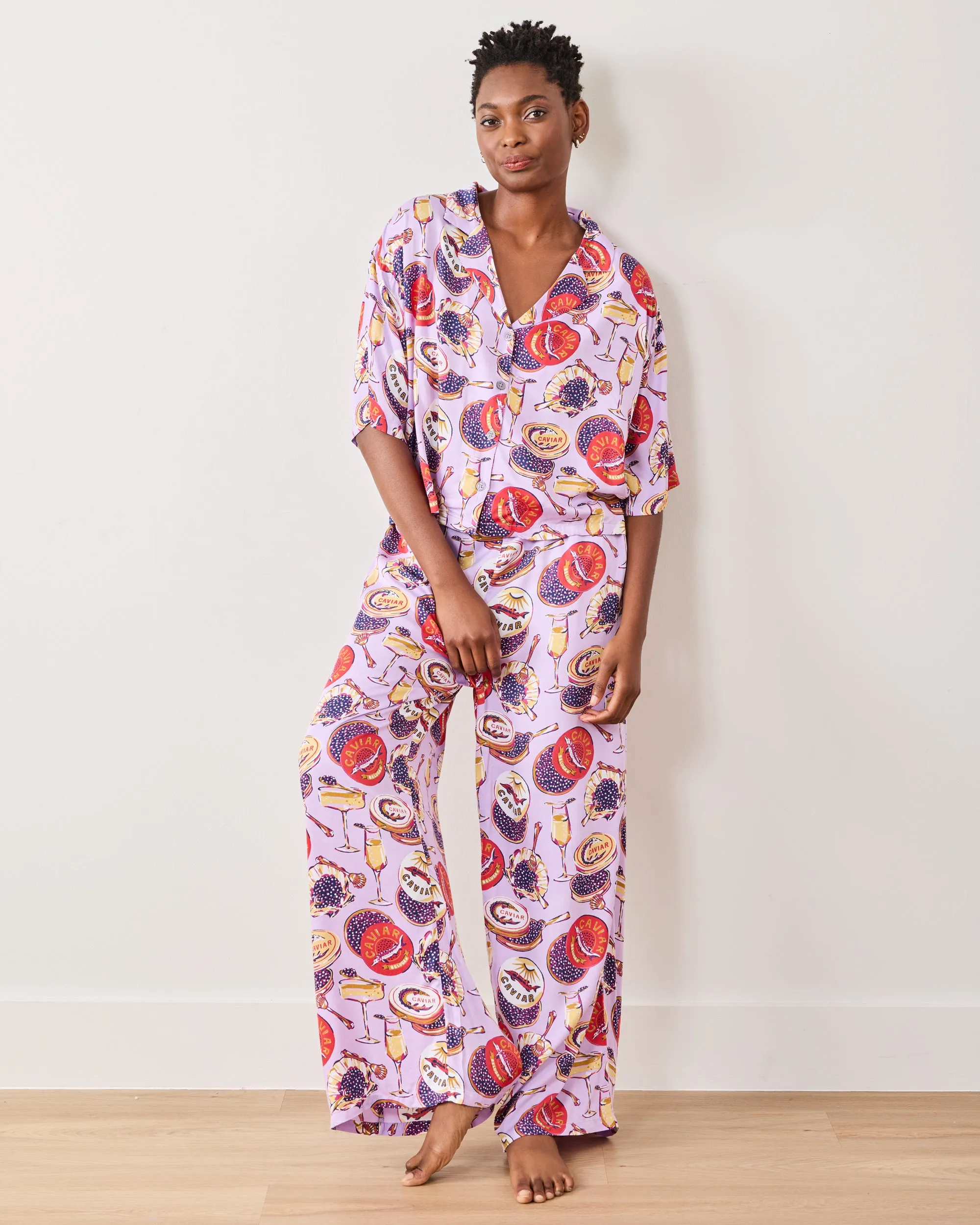 Champagne & Caviar - Petite Eco Satin Wildest Dreams Set - Lavender Spritz sold by Printfresh