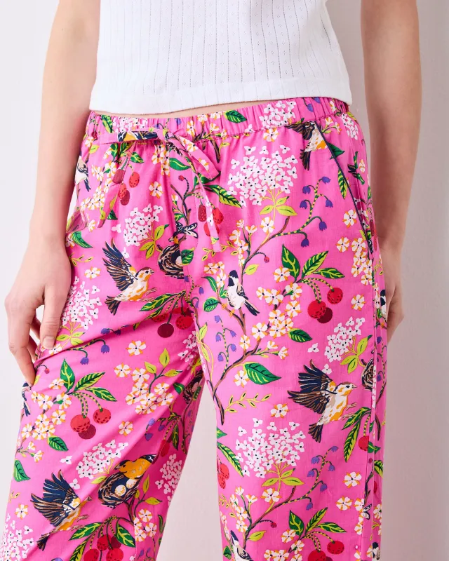 Bird & Blossom - Petite PJ Pants - Fuchsia Berry made by Printfresh