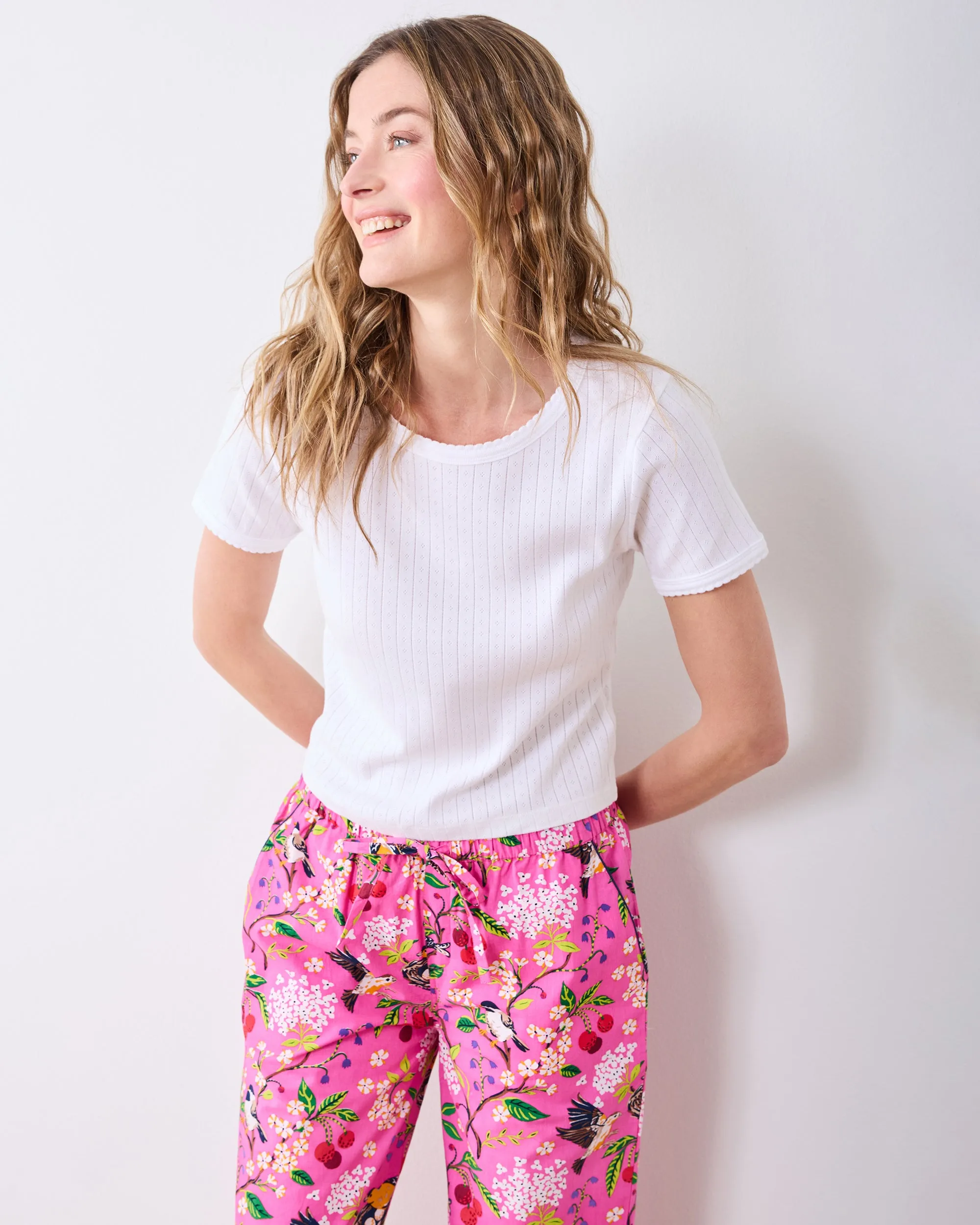 Bird & Blossom - PJ Pant - Fuchsia Berry sold by Printfresh product image thumbnail 3