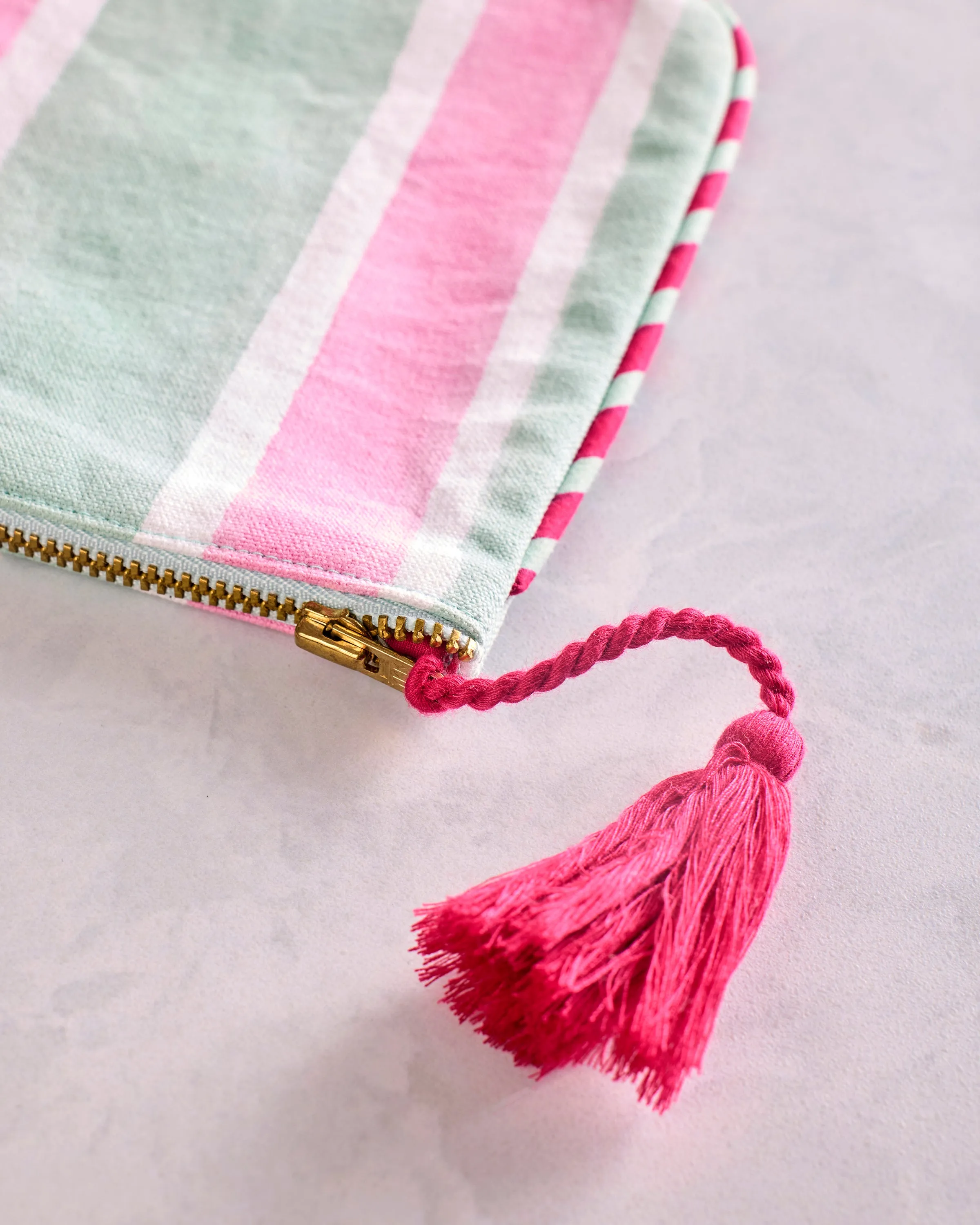 Mah Jongg Menagerie - Canvas Pouch - Pale Jade sold by Printfresh product image thumbnail 4