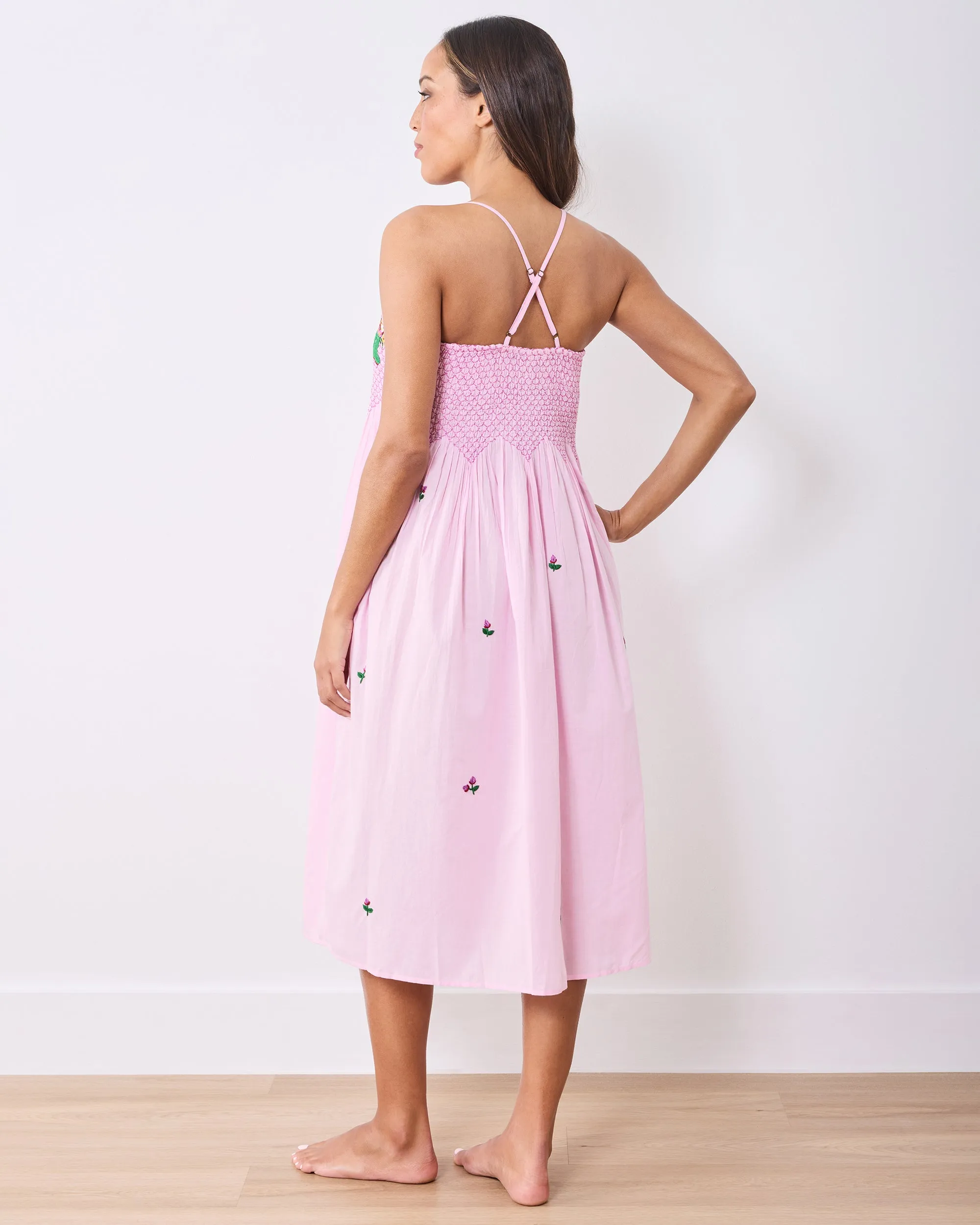 Green Thumb - Naya Nightie - Pink Cosmos sold by Printfresh product image thumbnail 5