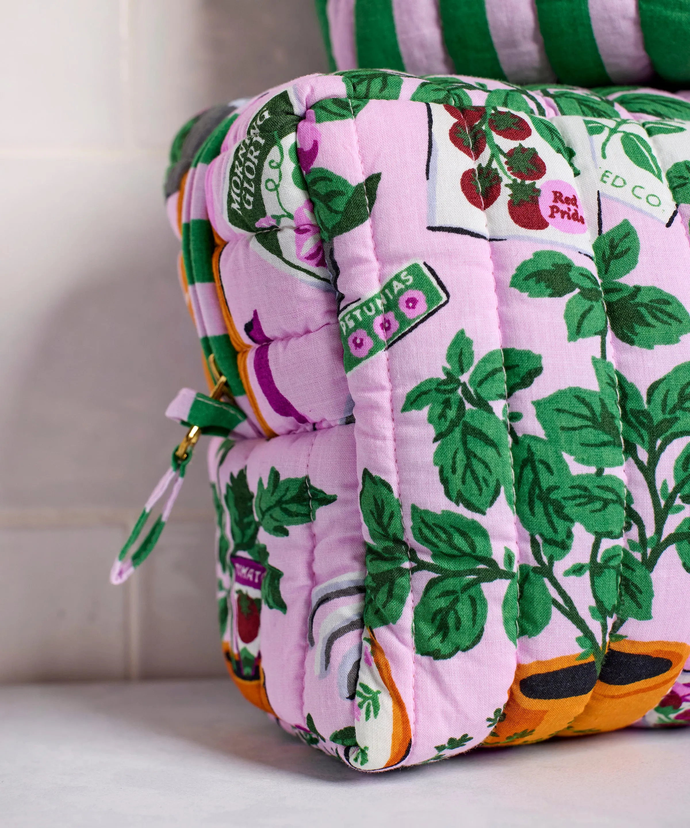 Green Thumb - Three’s Best Pouch Set - Pink Cosmos sold by Printfresh product image thumbnail 3