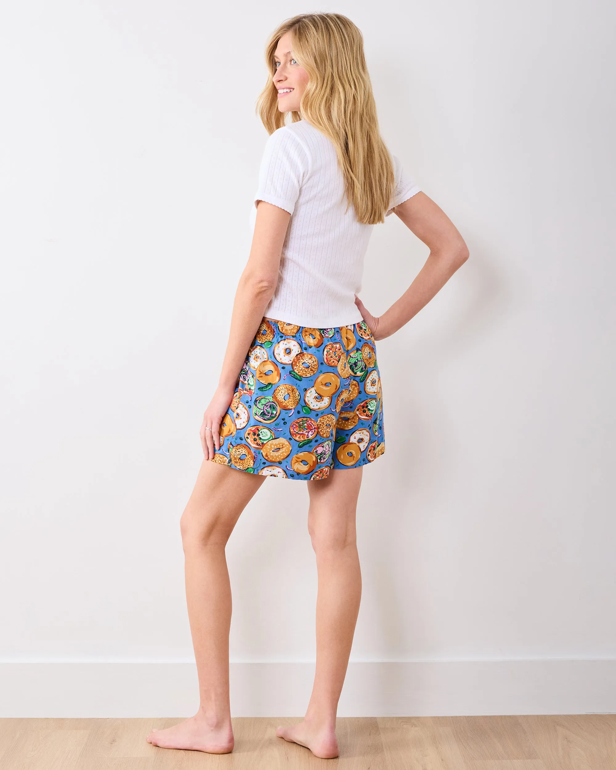 Bagels & Schmear - Boyfriend Boxer - Brunch Blues sold by Printfresh product image thumbnail 4