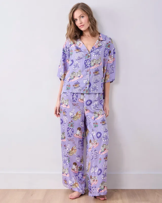 Fancy Dogs - Tall Eco Satin Wildest Dreams Set - Lavender Glaze made by Printfresh