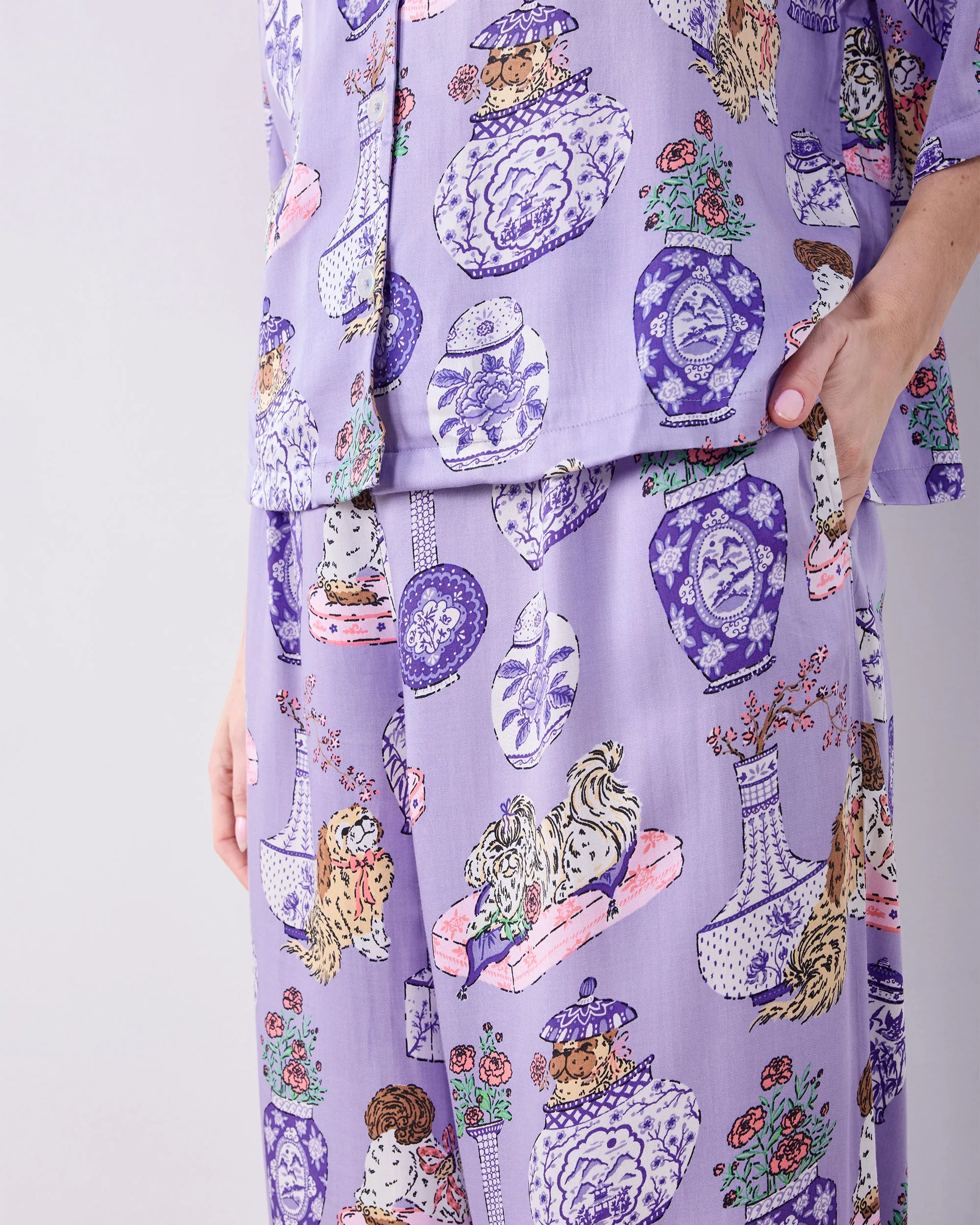 Fancy Dogs - Petite Eco Satin Wildest Dreams Set - Lavender Glaze sold by Printfresh product image thumbnail 5