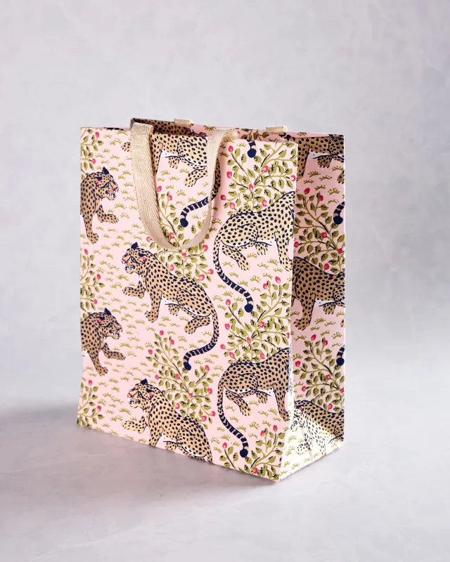 Bagheera - Handmade Small Gift Bag - Blush sold by Printfresh