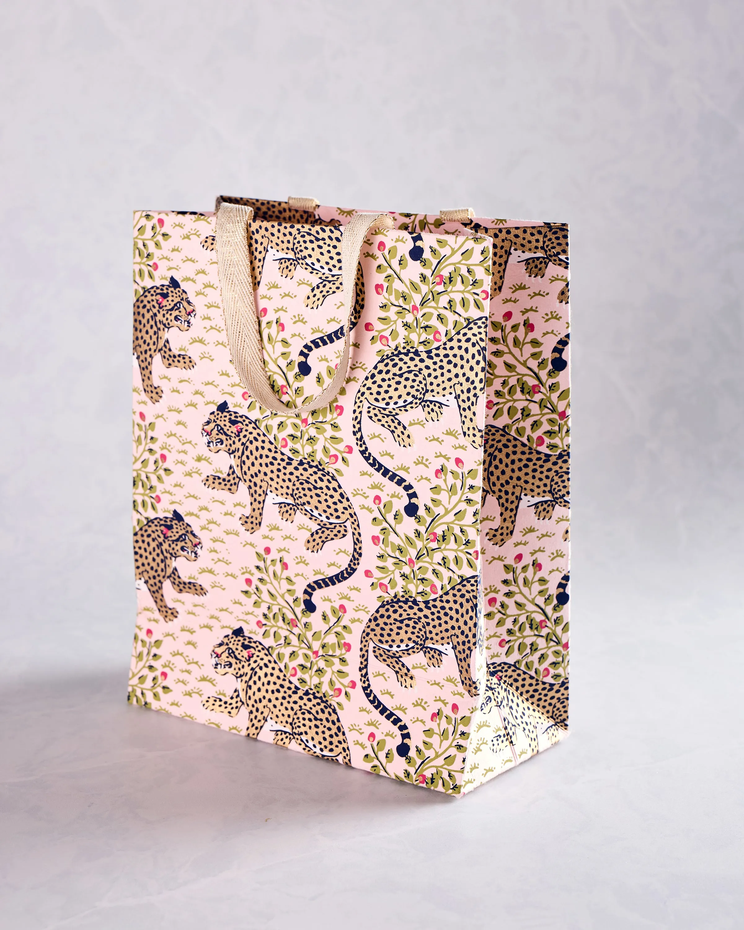 Bagheera - Handmade Small Gift Bag - Blush sold by Printfresh