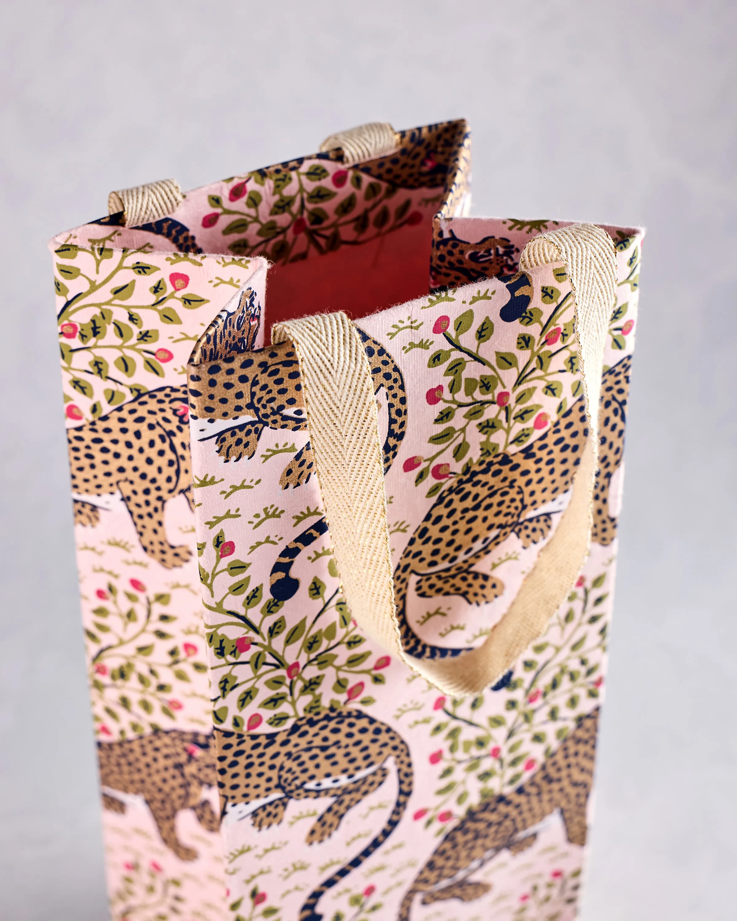 Bagheera - Handmade Wine Bottle Bag - Blush sold by Printfresh product image thumbnail 3