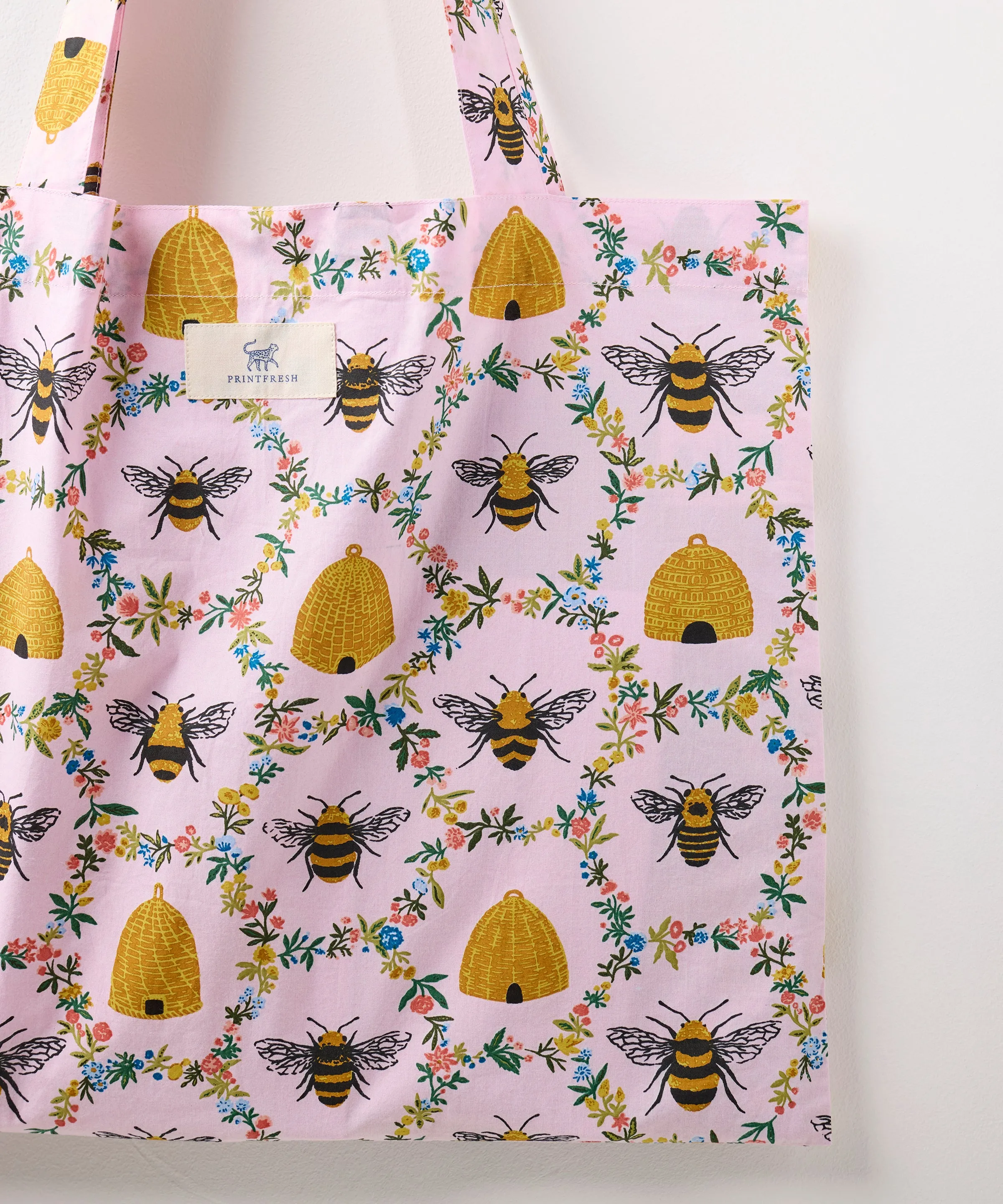 Sweet Bee - Go To Tote - Pink Petal sold by Printfresh product image thumbnail 3