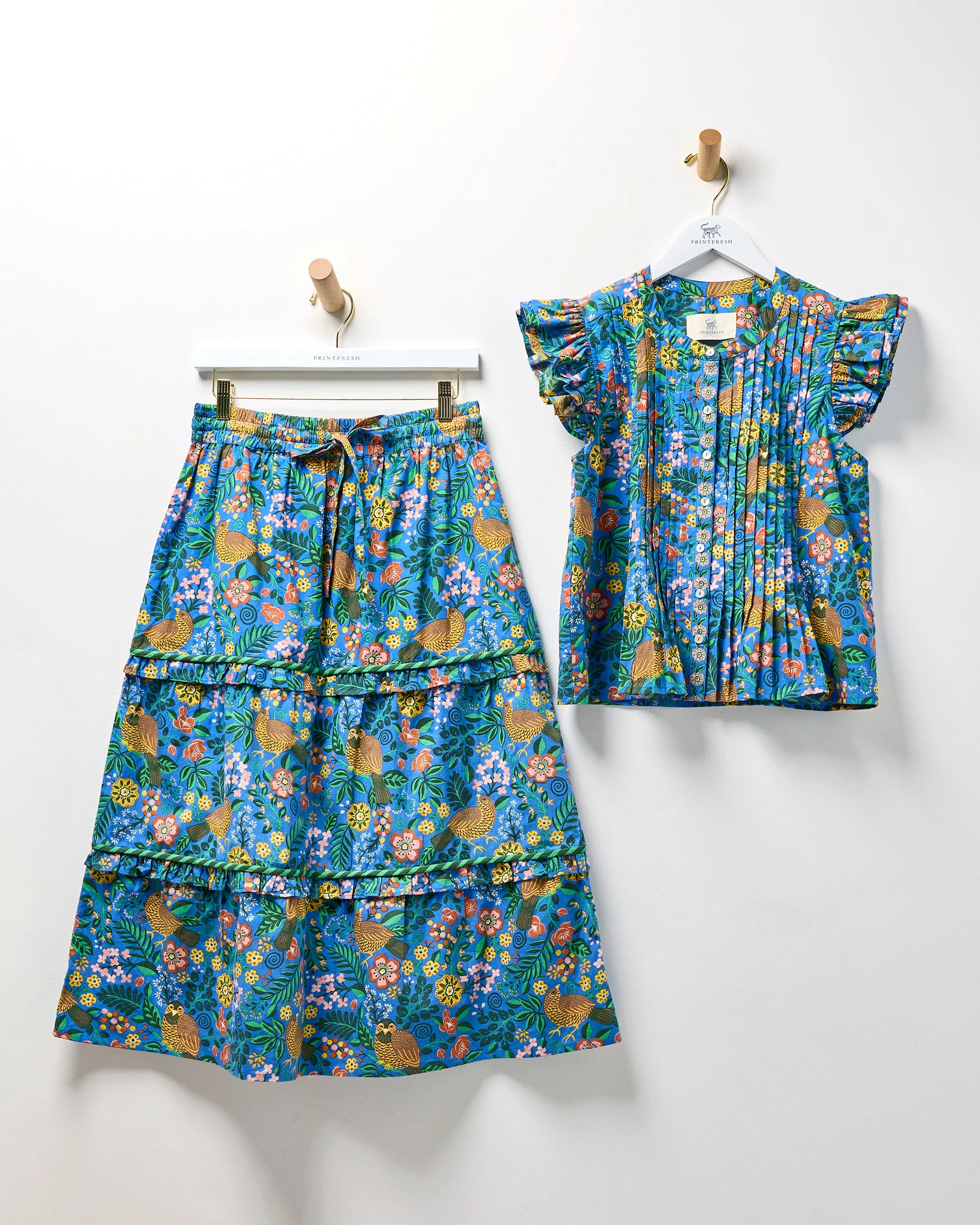 Willow Wren - Katie Blouse & Now or Later Skirt Bundle - Oasis sold by Printfresh product image thumbnail 2