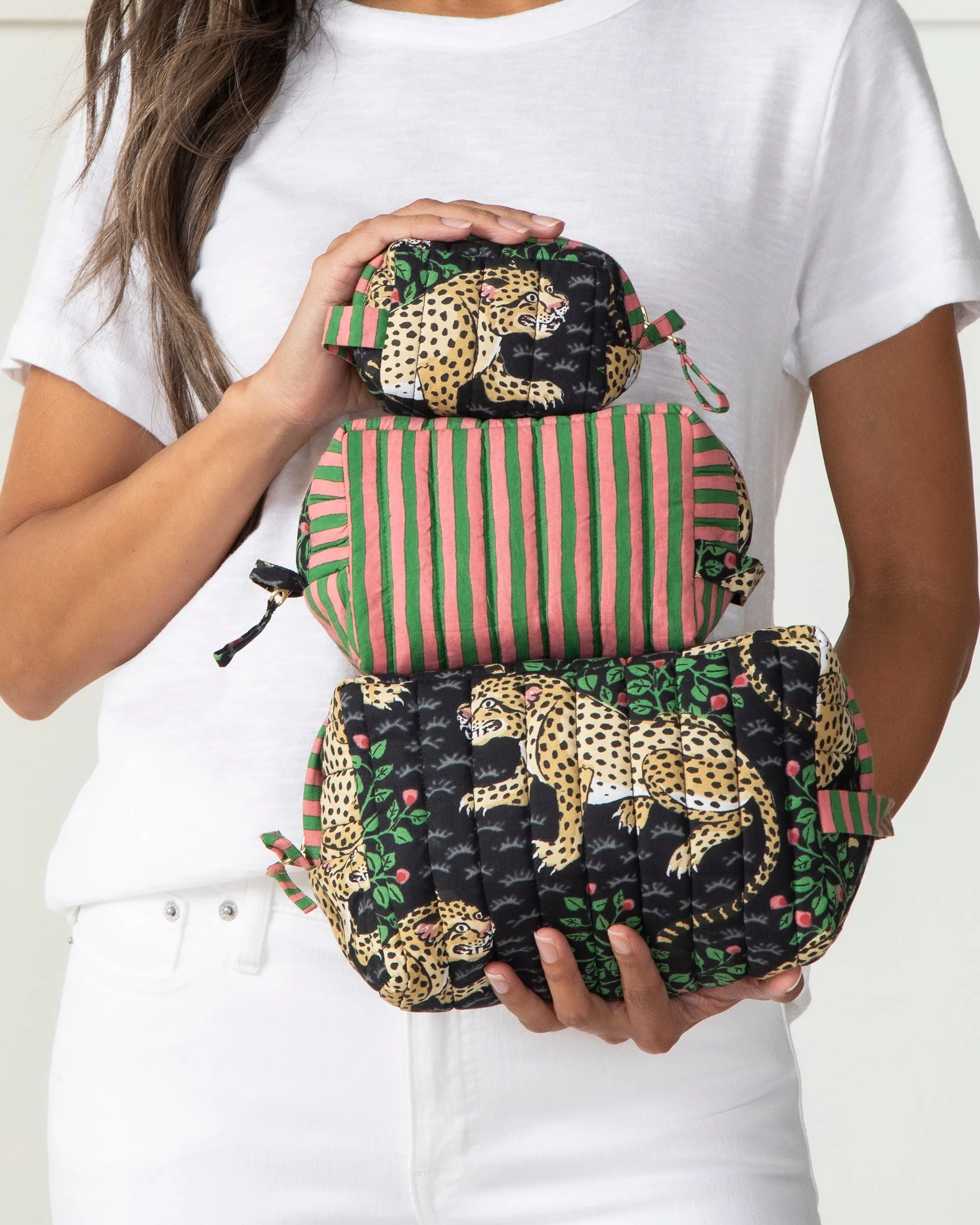 Bagheera - Eco Satin Robe & Pouches Bundle - Ink sold by Printfresh product image thumbnail 3