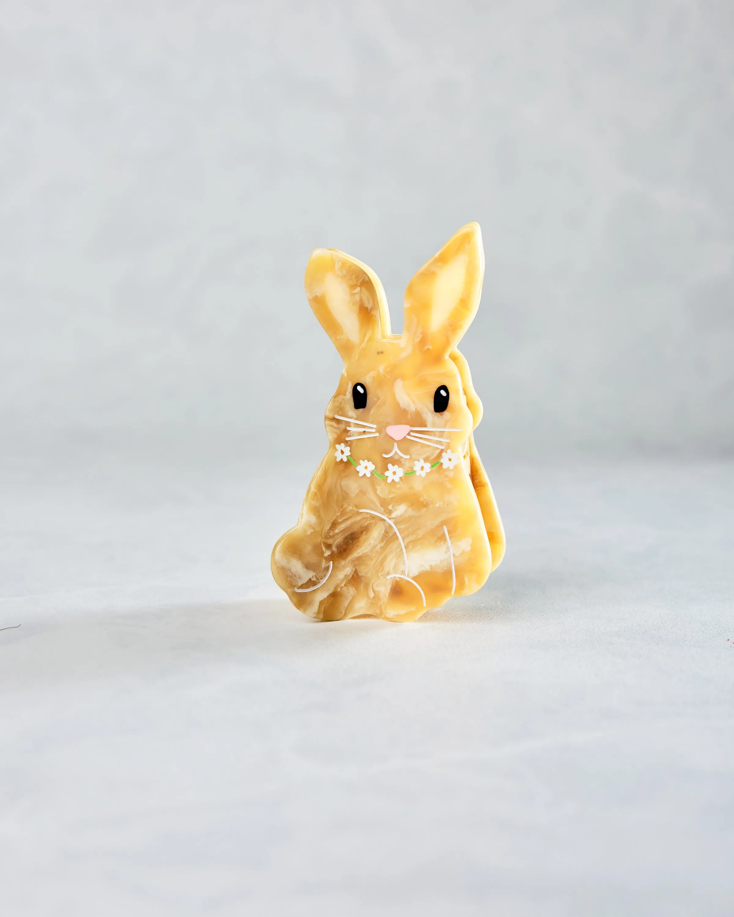 Ivory Combo - Hand Painted Bunny Claw Hair Clip - Solar Eclipse sold by Printfresh product image thumbnail 4