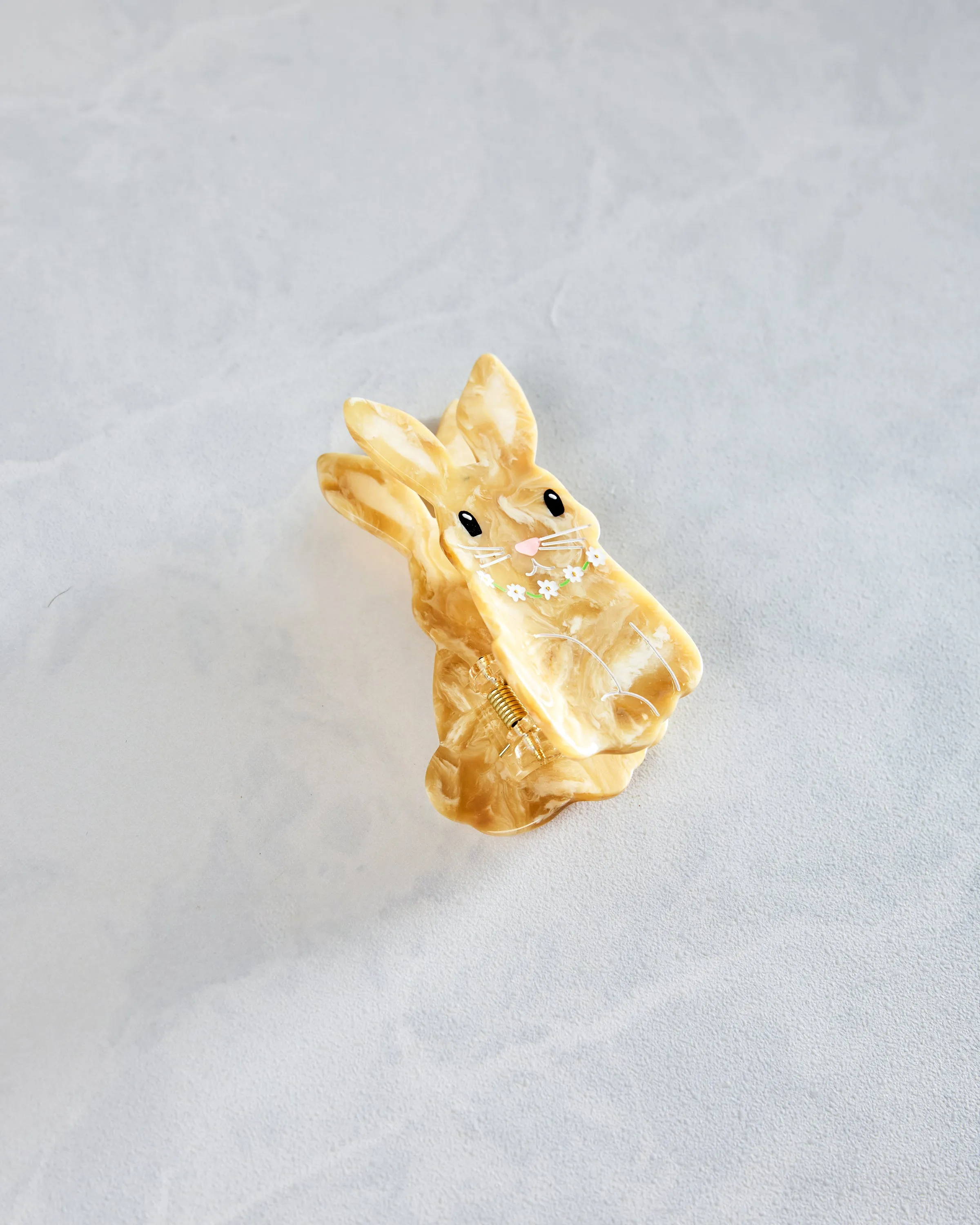 Ivory Combo - Hand Painted Bunny Claw Hair Clip - Solar Eclipse sold by Printfresh product image thumbnail 3