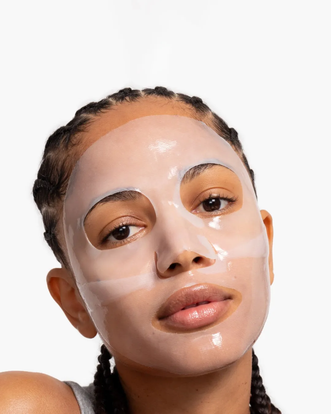 White - Loops Dew Cloud Face Mask - Loops sold by Printfresh product image thumbnail 3