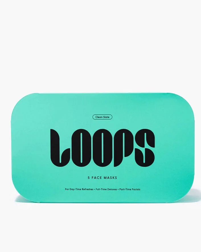 Teal - Loops Clean Slate Face Mask - Loops sold by Printfresh product image thumbnail 2