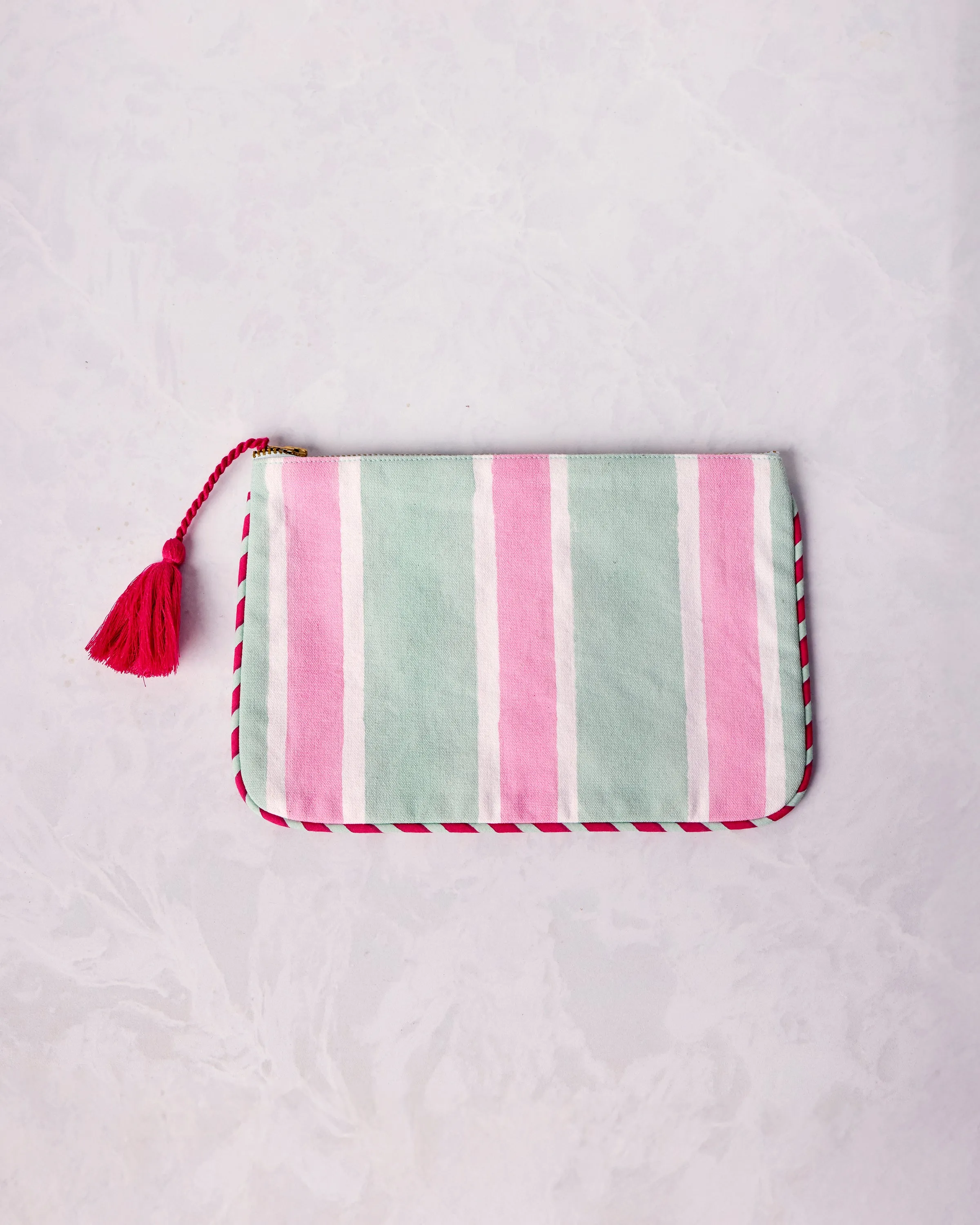 Mah Jongg Menagerie - Petite Traveler Tote & Embroidered Pouch Bundle - Pale Jade sold by Printfresh product image thumbnail 5