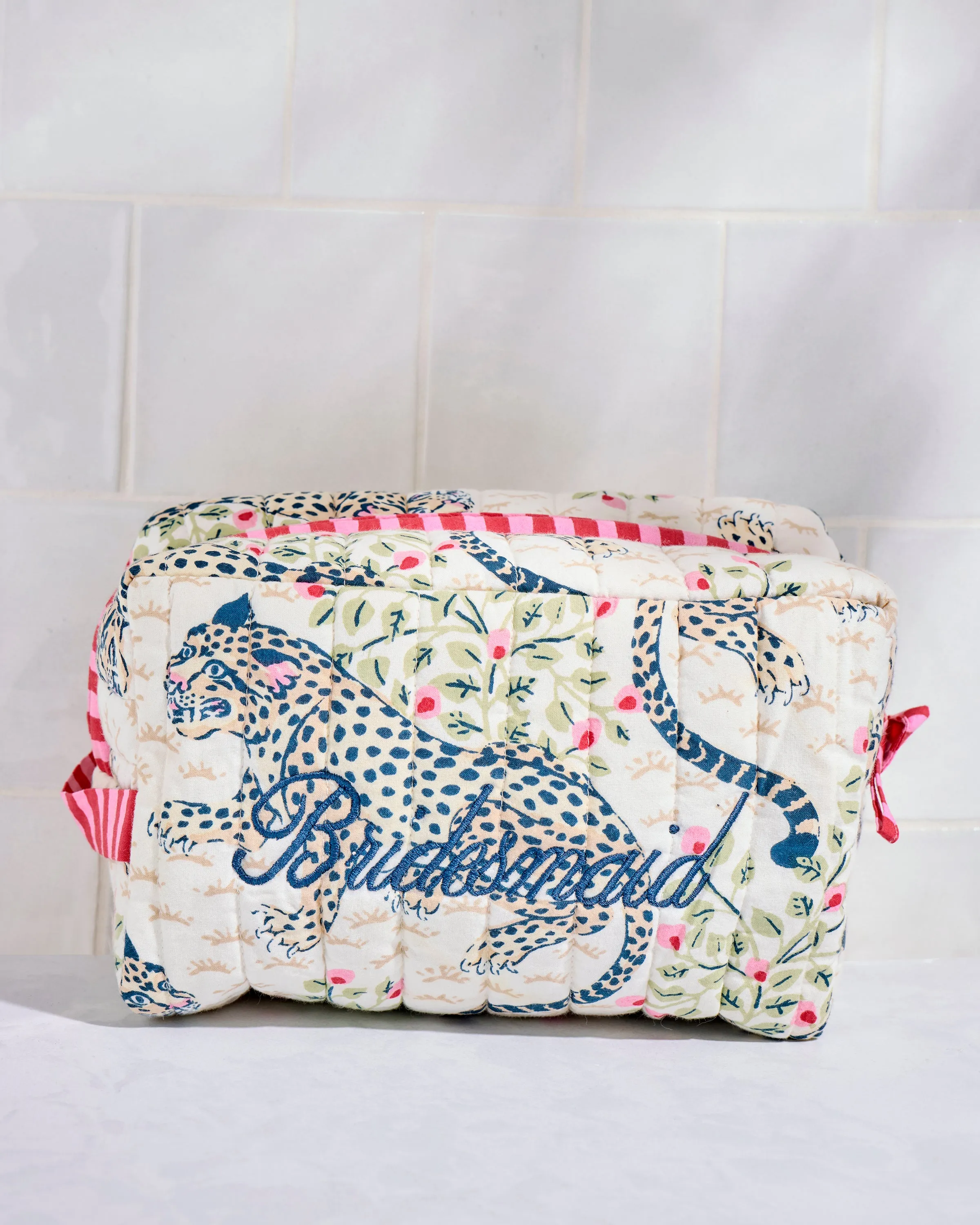 Bagheera - Quilted Bridesmaid Pouch - Wedding Cake sold by Printfresh product image thumbnail 3