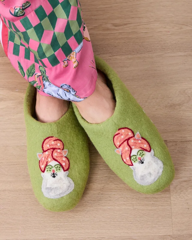 French Knot X PF - Spa Day Slipper - Cucumber Water made by Printfresh