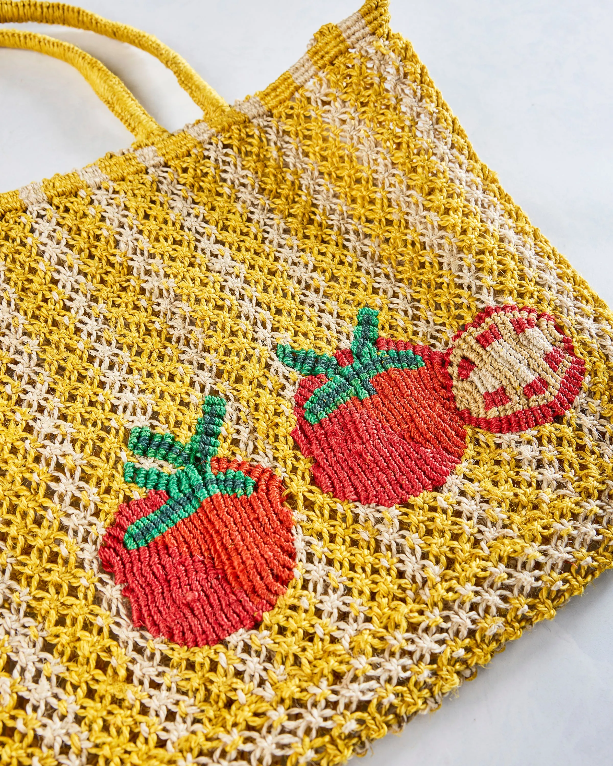 The Jacksons - Tomatoes Yellow Stripe Bag - Multi sold by Printfresh product image thumbnail 3