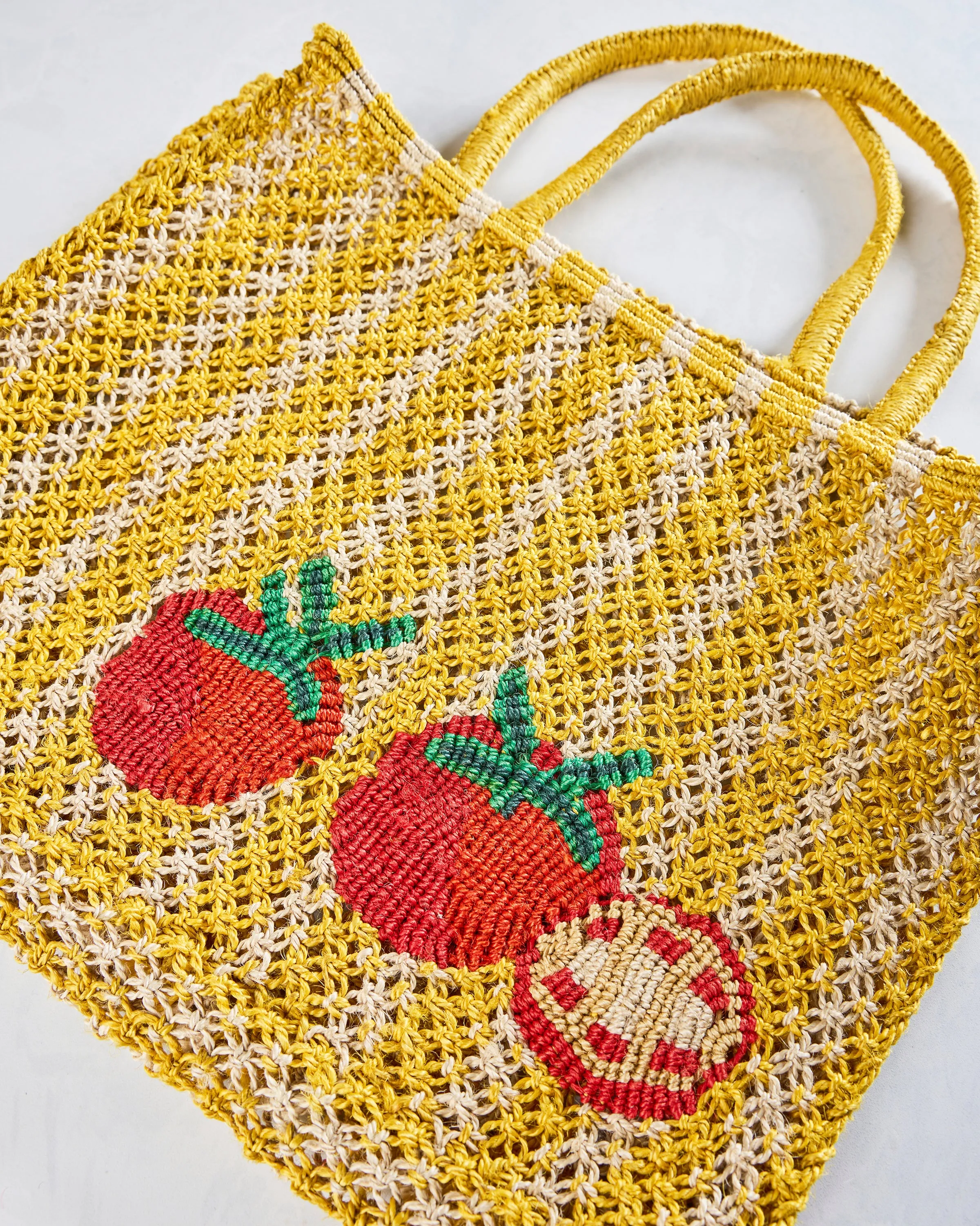 The Jacksons - Tomatoes Yellow Stripe Bag - Multi sold by Printfresh product image thumbnail 4