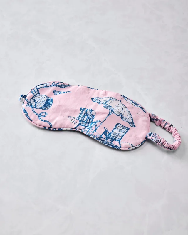 Mermaid Toile - Eye Mask - Blush made by Printfresh
