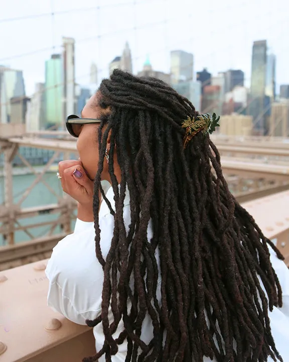 Green Combo - Hand Painted Palm Trees Claw Hair Clip - Solar Eclipse sold by Printfresh product image thumbnail 2