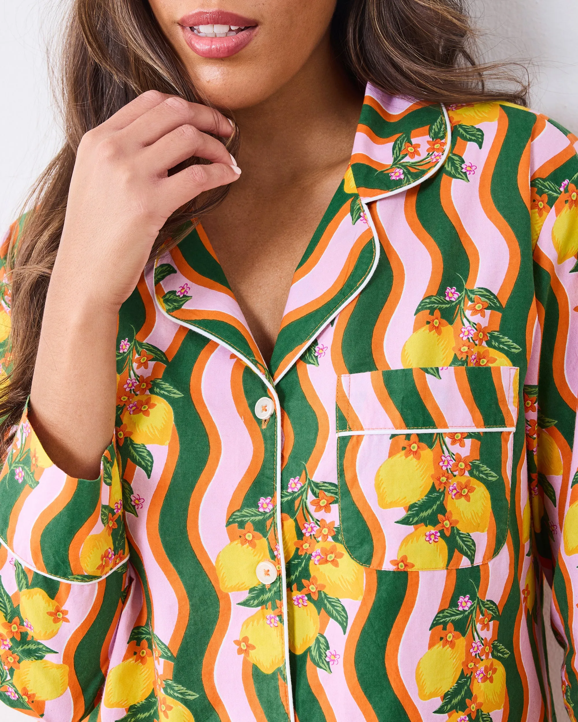 Lemon Twist - Petite Long PJ Set - Limoncello sold by Printfresh product image thumbnail 3