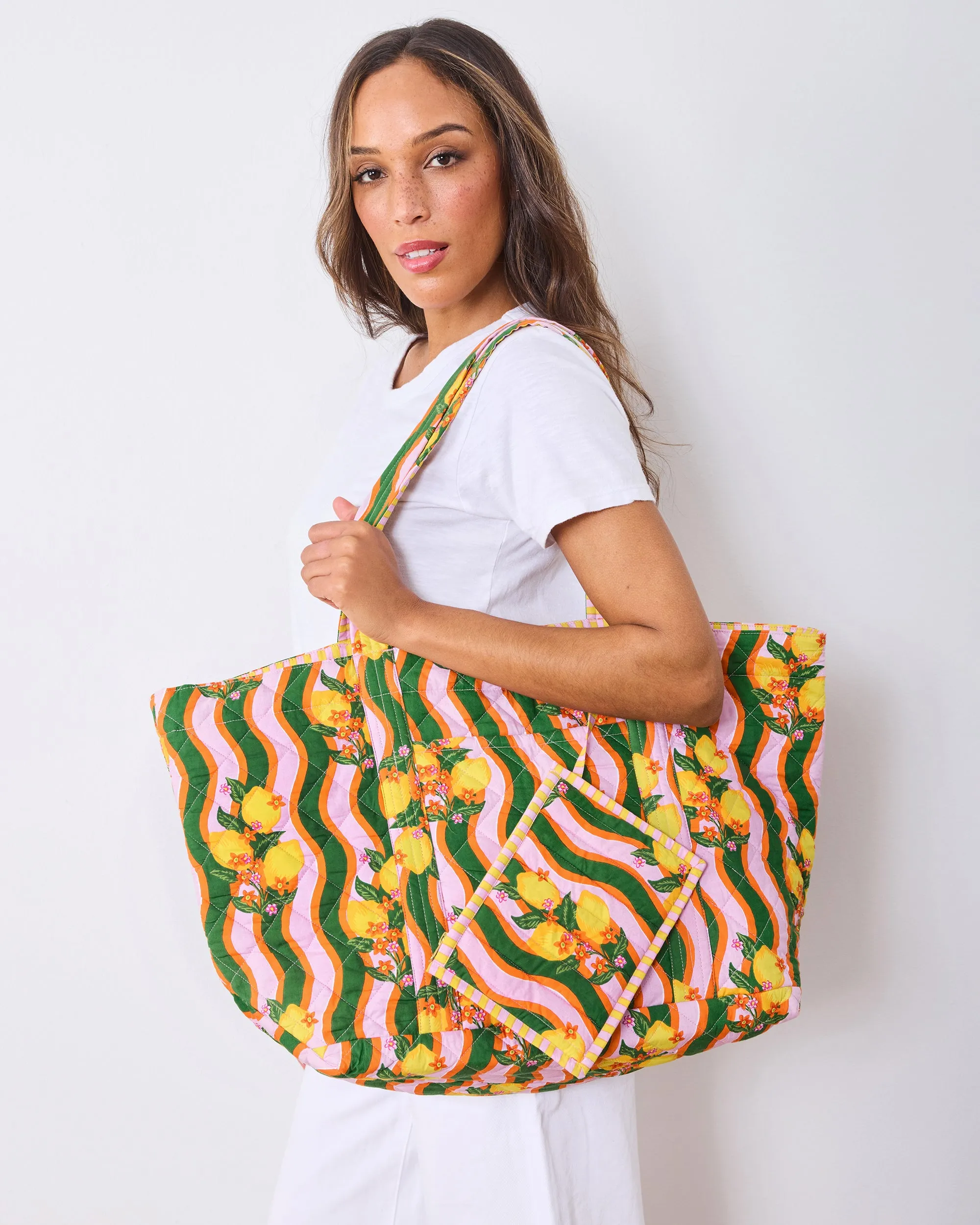 Lemon Twist - Weekender Bag - Limoncello sold by Printfresh product image thumbnail 5