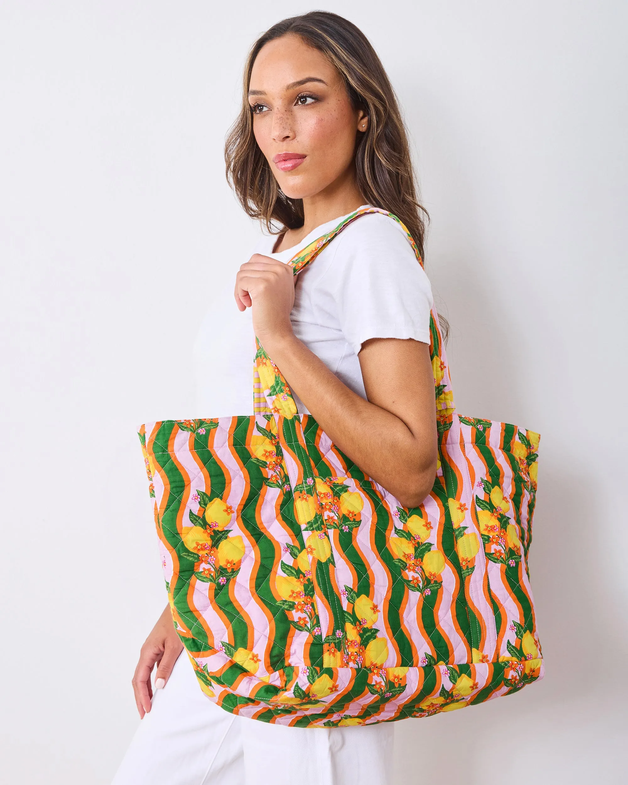 Lemon Twist - Weekender Bag - Limoncello sold by Printfresh