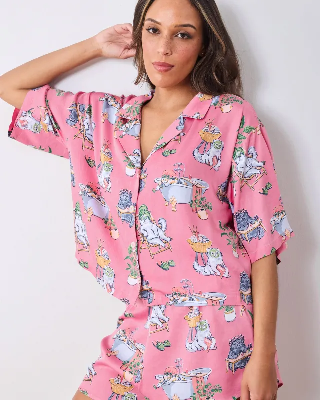 Spa Day - Eco Satin Sweet Dreams Set - Pink Polish made by Printfresh