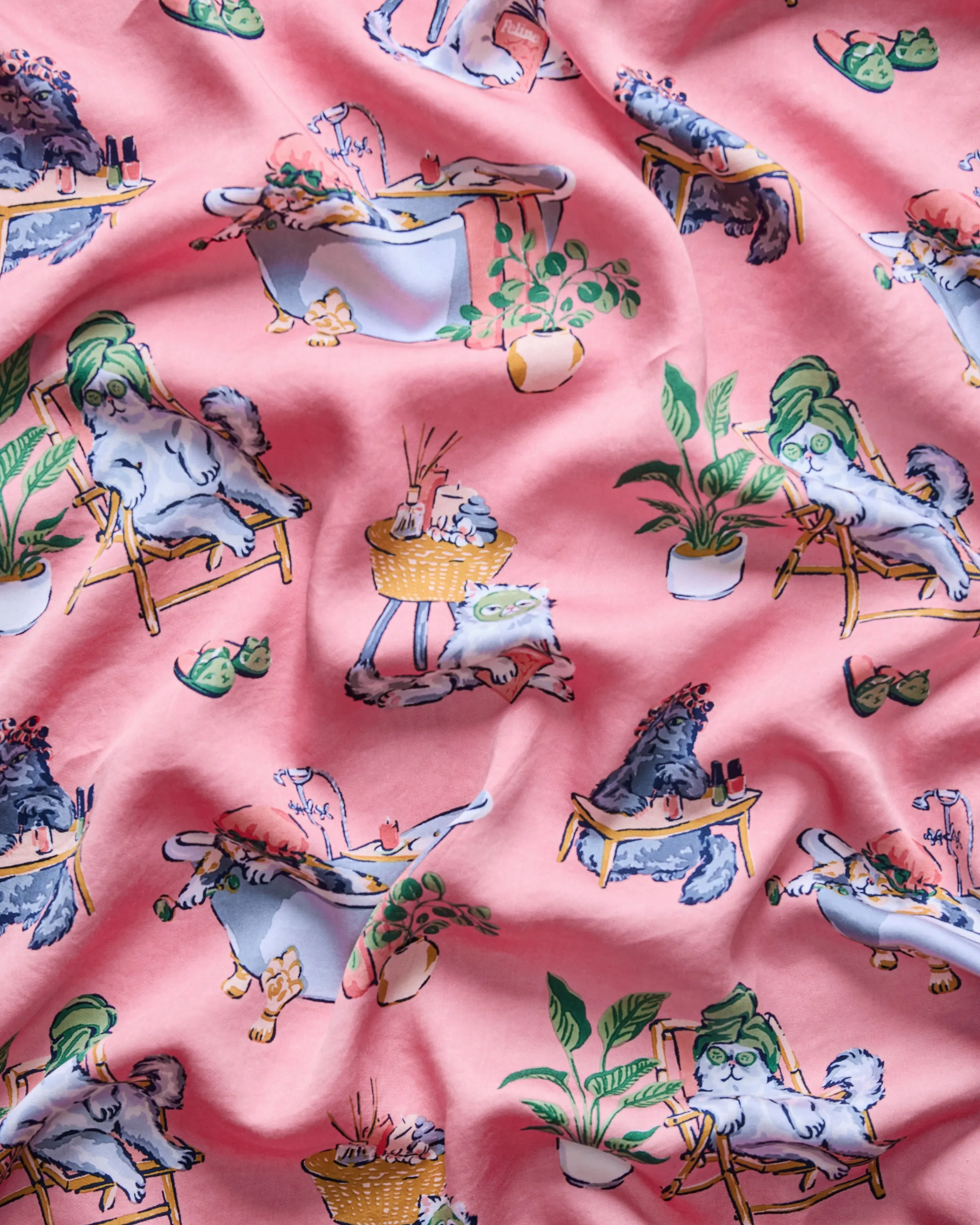 Spa Day - Eco Satin Eye Mask - Pink Polish sold by Printfresh product image thumbnail 3