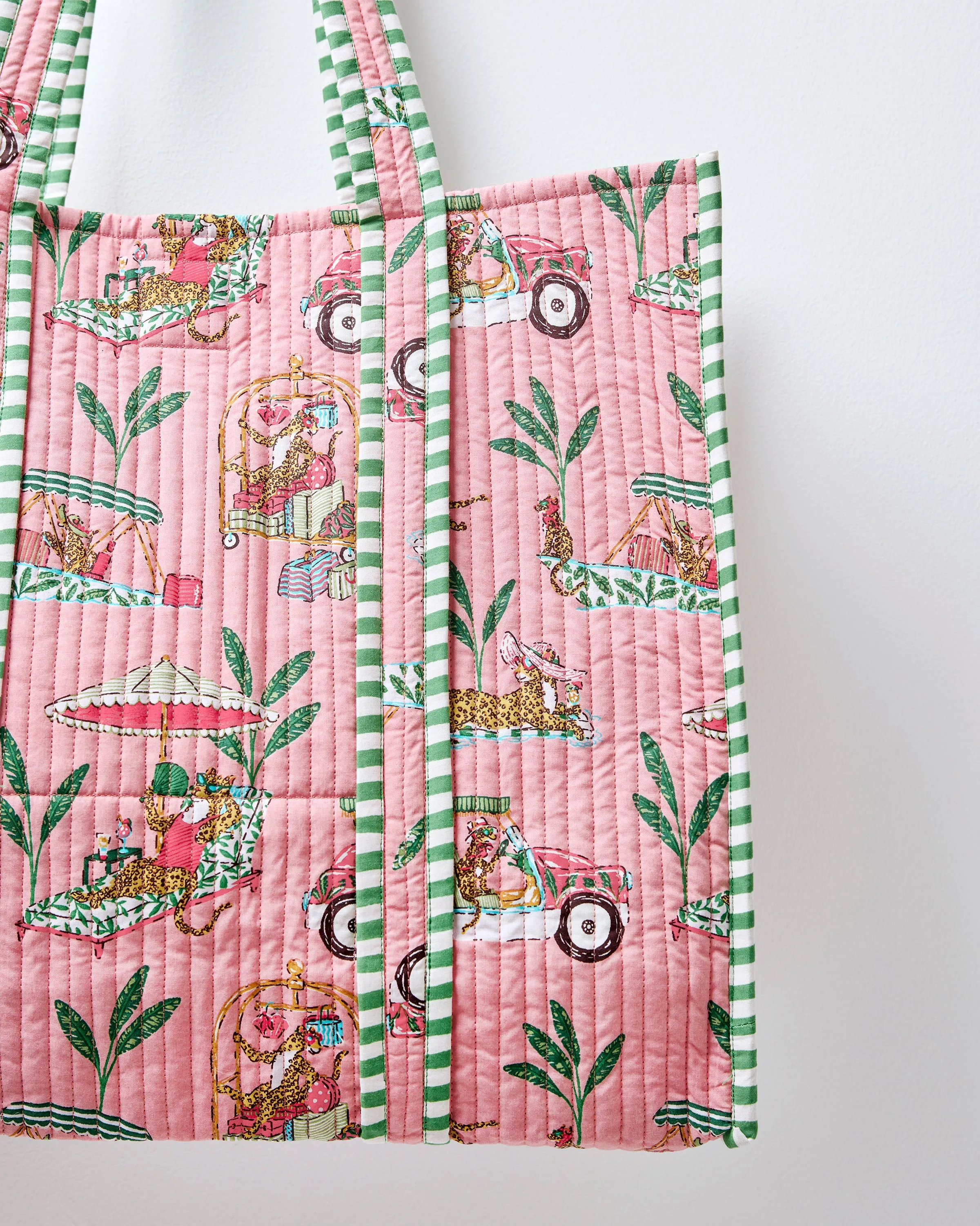 Cabana Cats - The Traveler Tote - Peach Daiquiri sold by Printfresh product image thumbnail 2