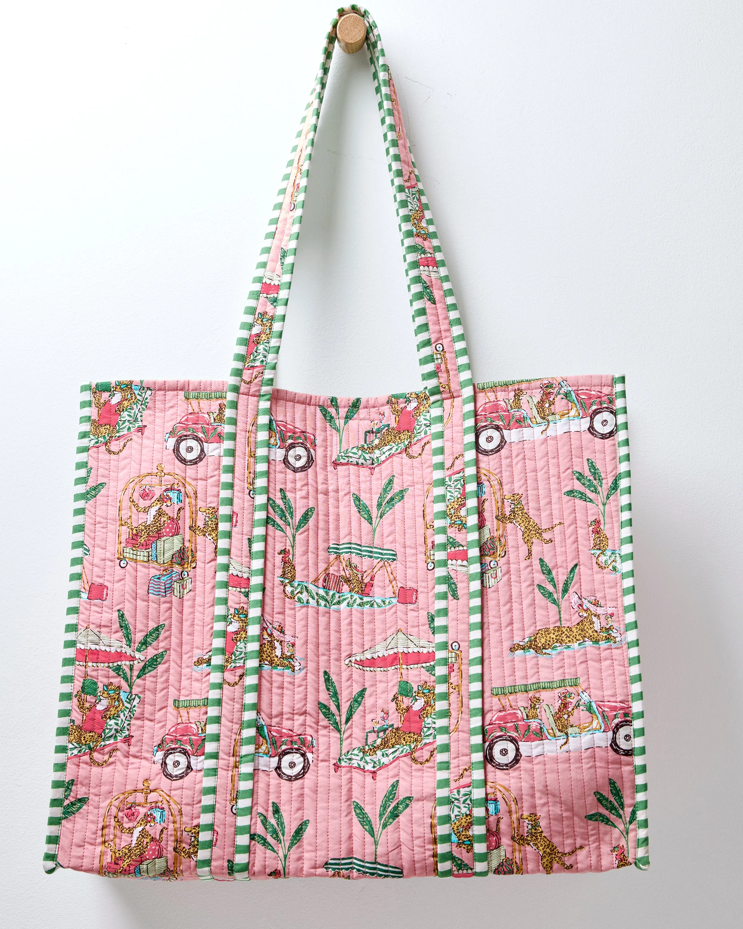 Cabana Cats - The Traveler Tote - Peach Daiquiri sold by Printfresh product image thumbnail 3