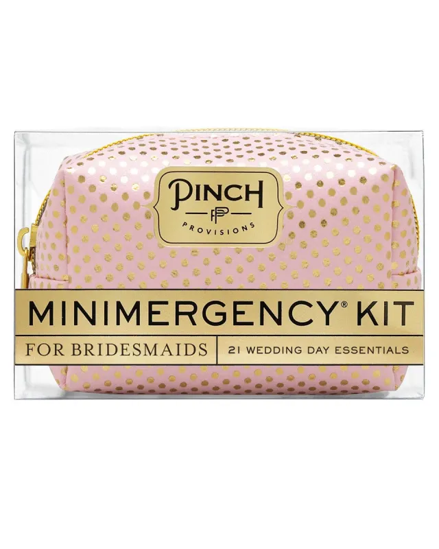 Pink Gold Dot - Minimergency Kit For Bridesmaids - Pinch Provisions made by Printfresh