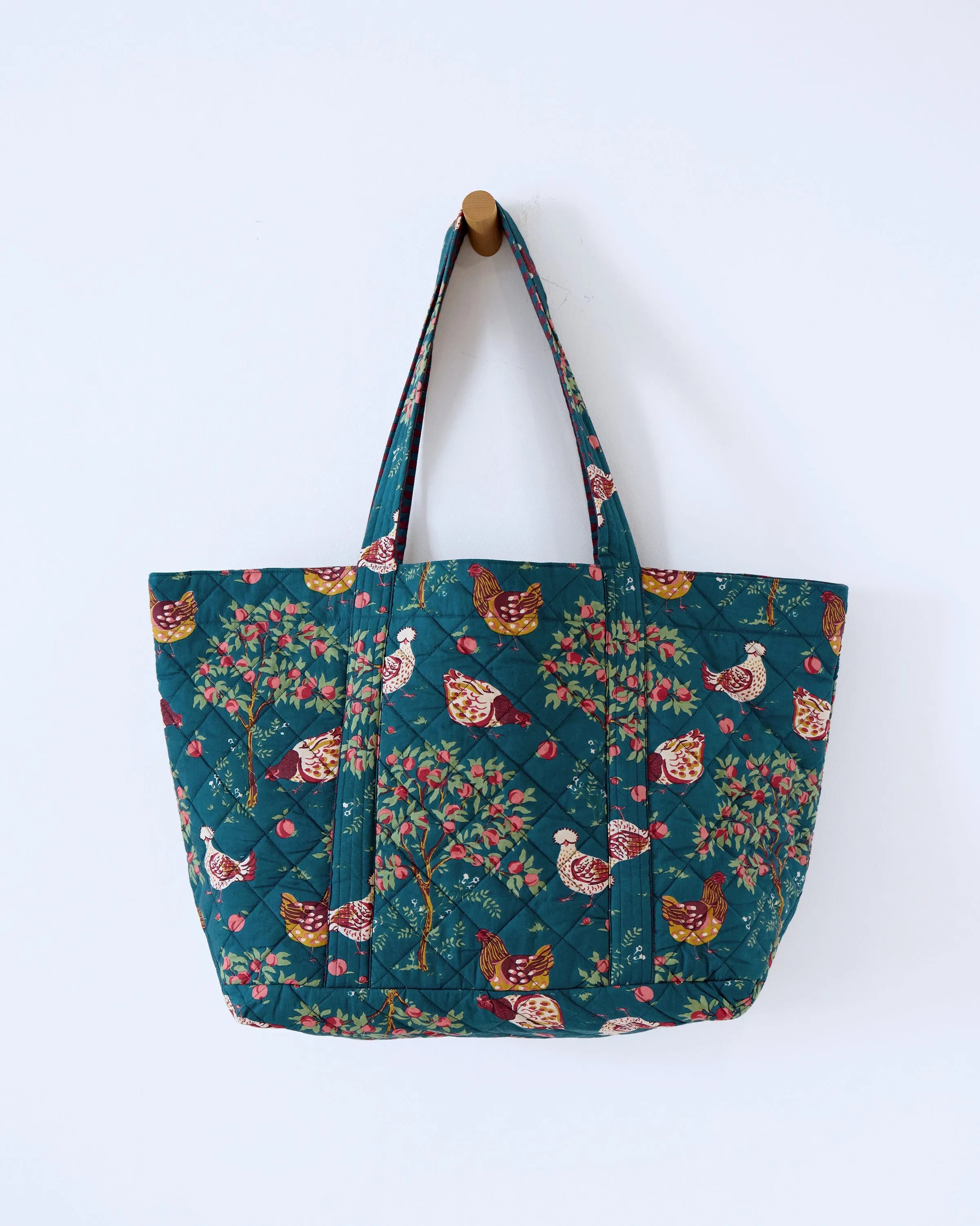 Hen House - Weekend Bag with Pouch - Navy sold by Printfresh product image thumbnail 3