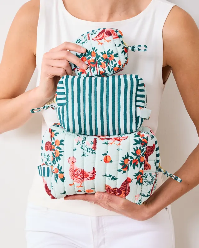 Hen House - Three's Best Pouch Set - Soft Blue made by Printfresh
