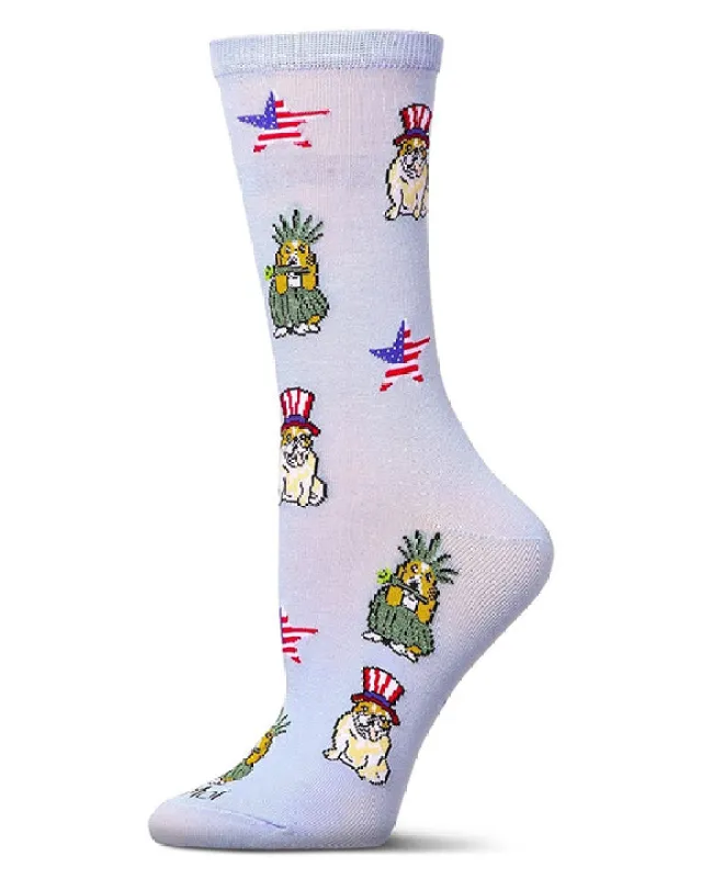 Multi - Patriotic Dog Socks - Infinity Classics made by Printfresh