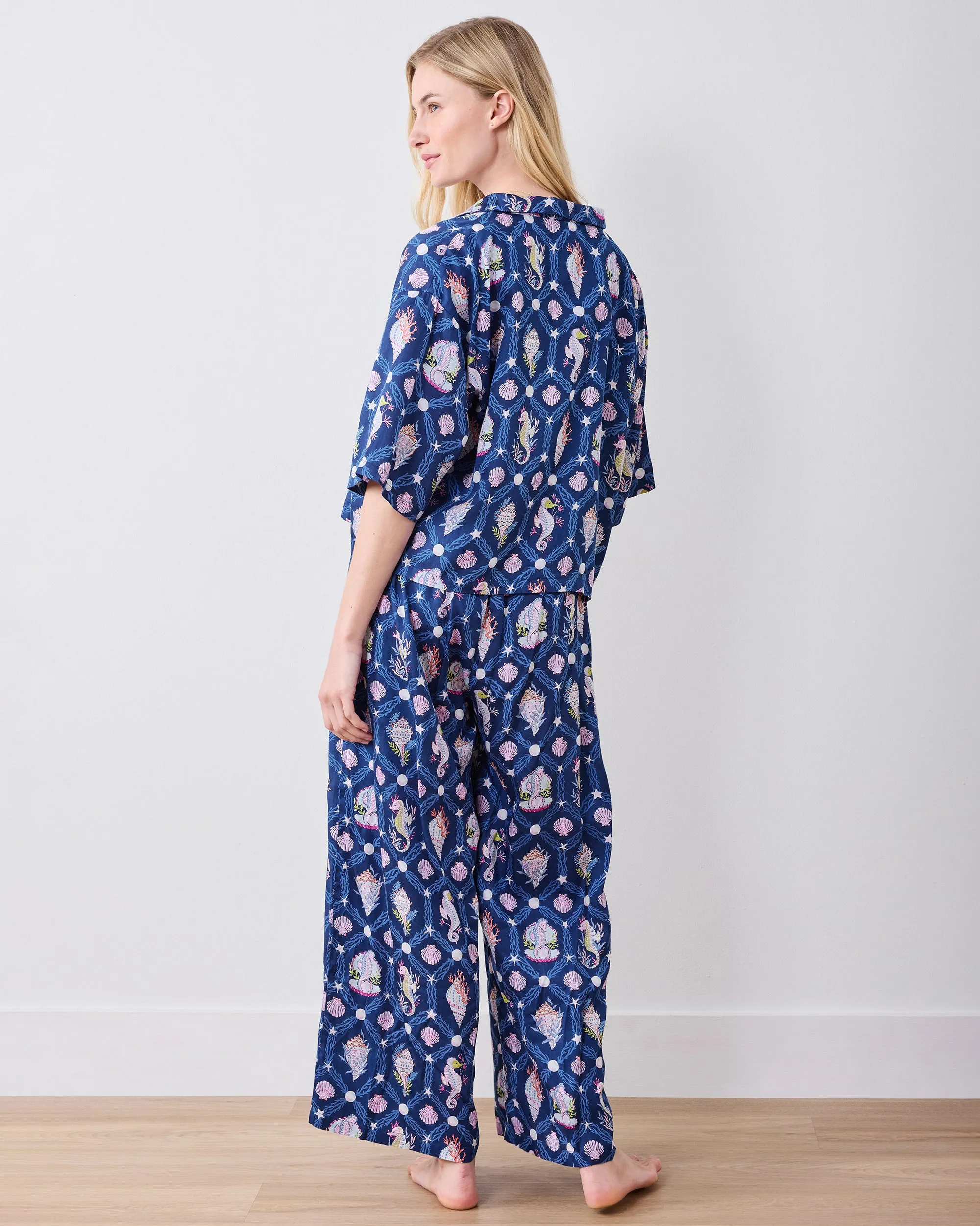 Underwater Enchantment - Eco Satin Wildest Dreams Set - Navy sold by Printfresh product image thumbnail 5