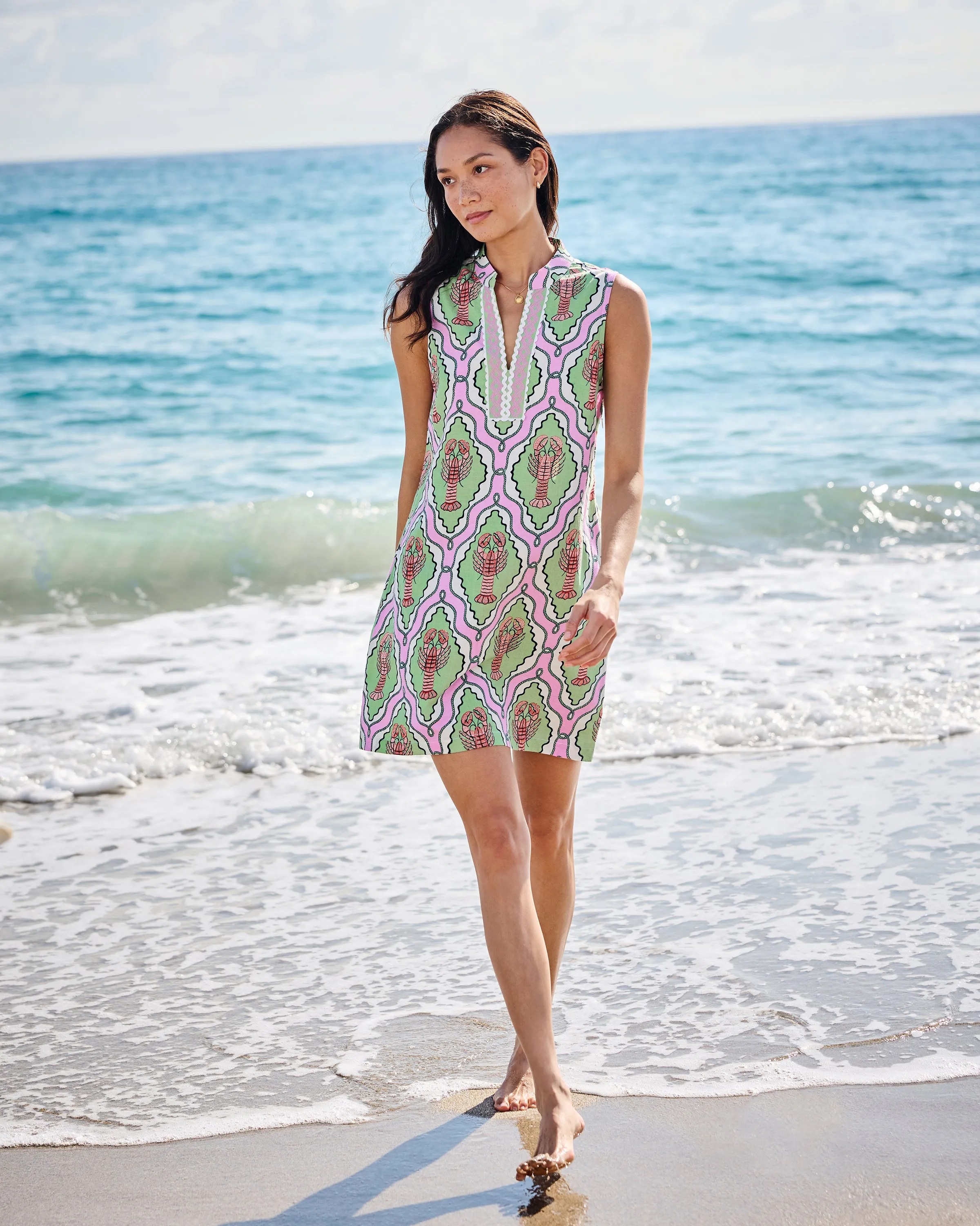 Lobster Lagoon - Ocean View Shift - Pink Mojito sold by Printfresh product image thumbnail 4