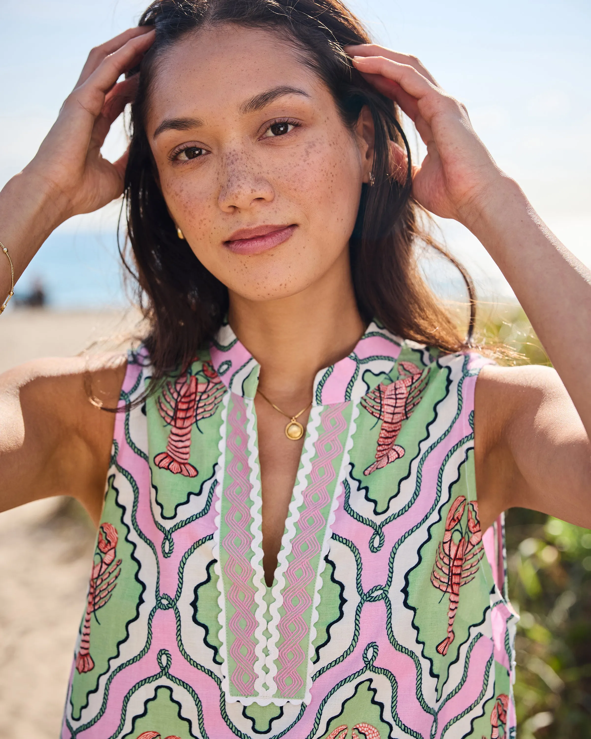 Lobster Lagoon - Ocean View Shift - Pink Mojito sold by Printfresh product image thumbnail 3