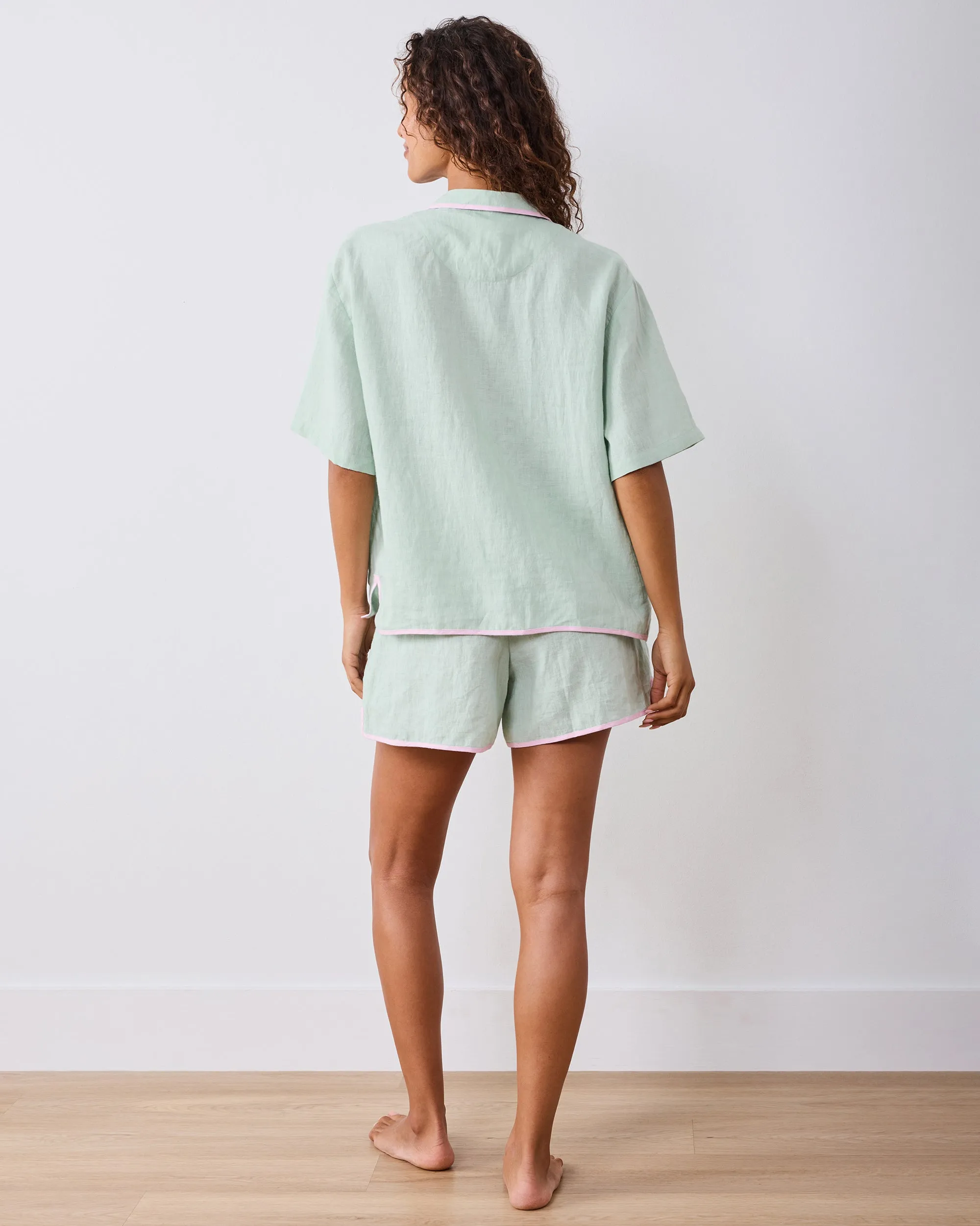 Lobster Landing Applique - Linen Resort Set - Seafoam sold by Printfresh product image thumbnail 5