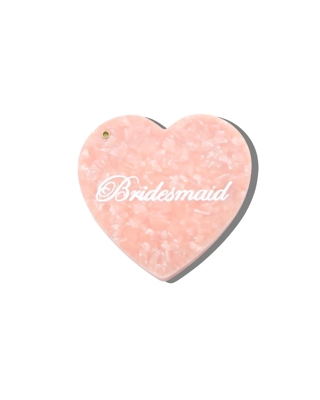 Pink Combo - Hand Painted Bridesmaid Heart Compact Mirror - Solar Eclipse sold by Printfresh product image thumbnail 2