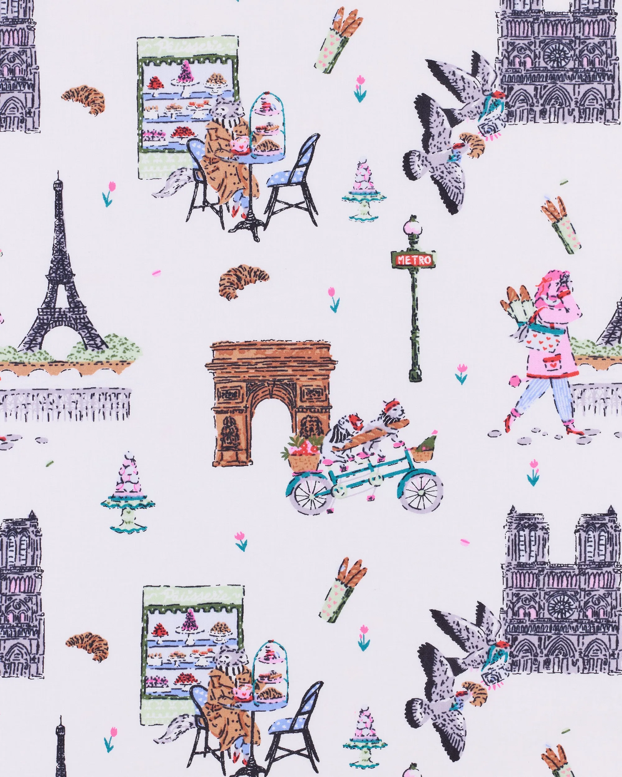 Paris Getaway - Eye Mask - Cloud sold by Printfresh product image thumbnail 3