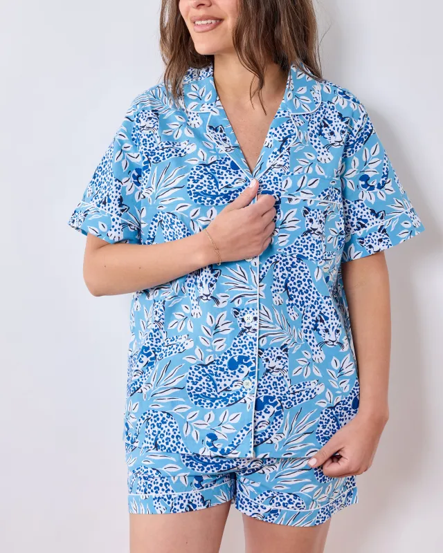 City Cats - Short PJ Set - Sky made by Printfresh