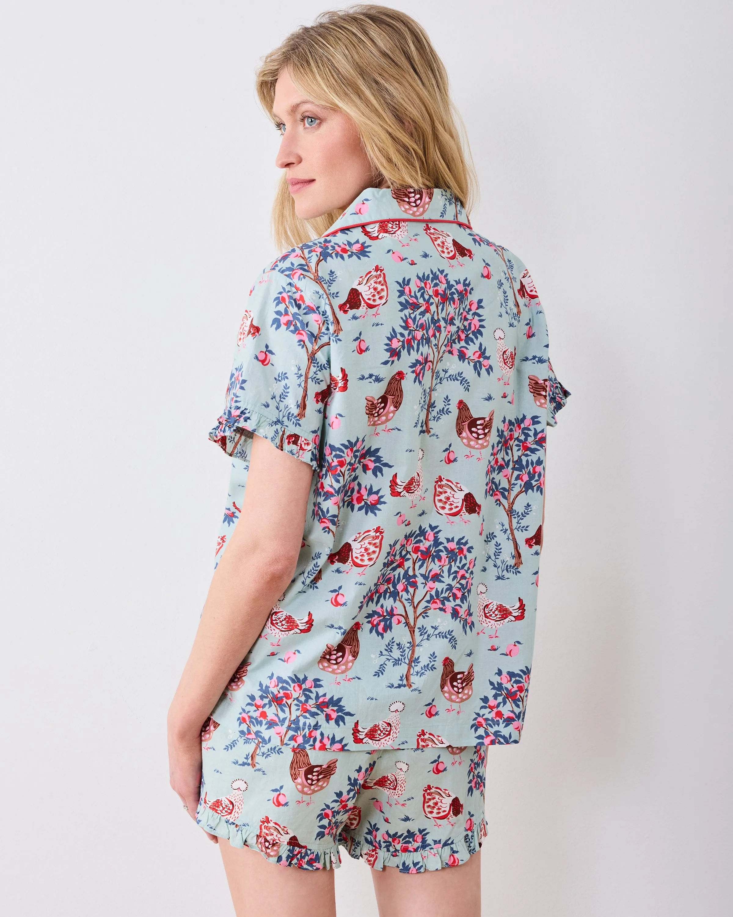 Hen House - Ruffle Short Set - Sage sold by Printfresh product image thumbnail 3